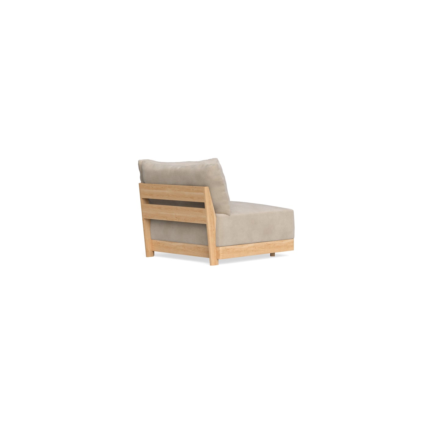 Modular Bondi Latte Corner Chair in Oyster | Memory Foam Blend