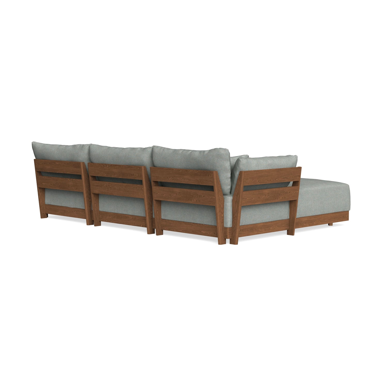 Modular Bondi Espresso 3-Seater U-Sectional in Spa | Classic Blend