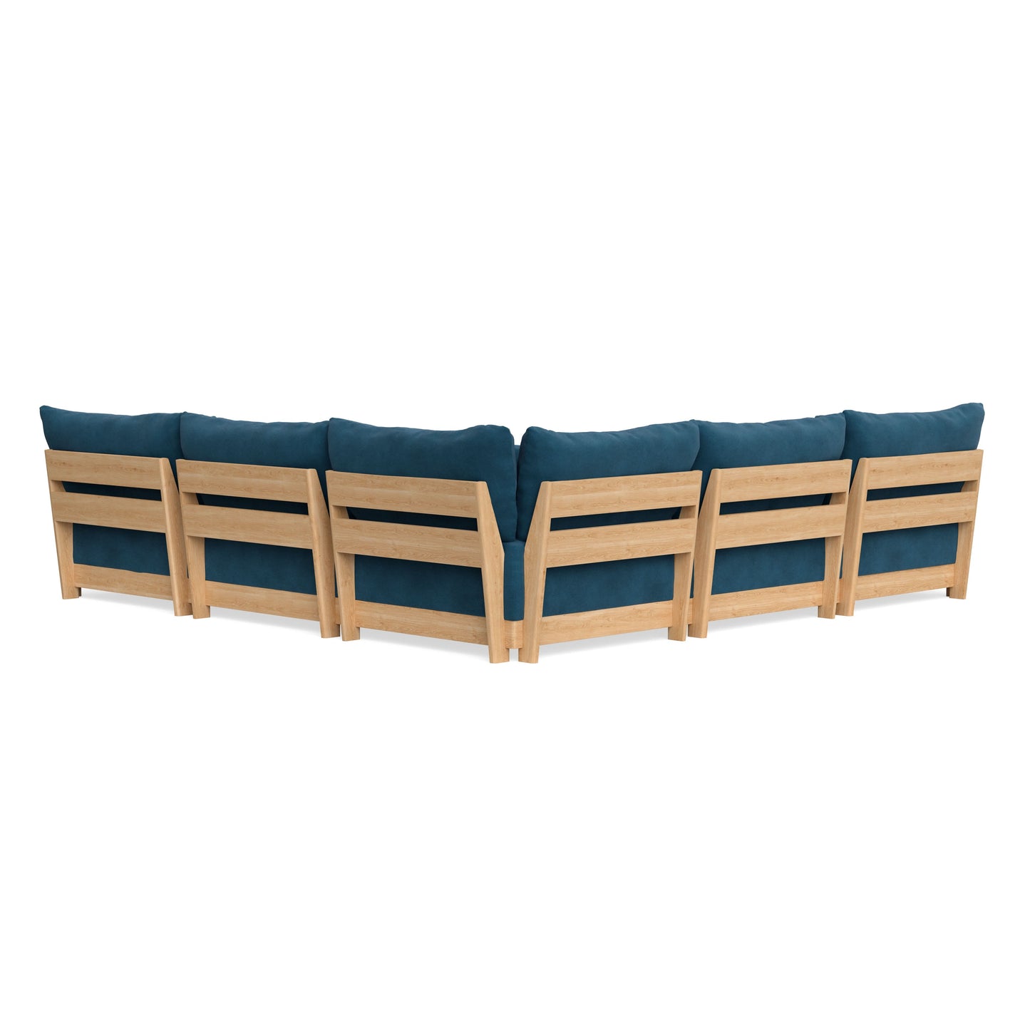 Slipcover Only - Modular Bondi 5-Seater Corner Sectional in Commodore Blue