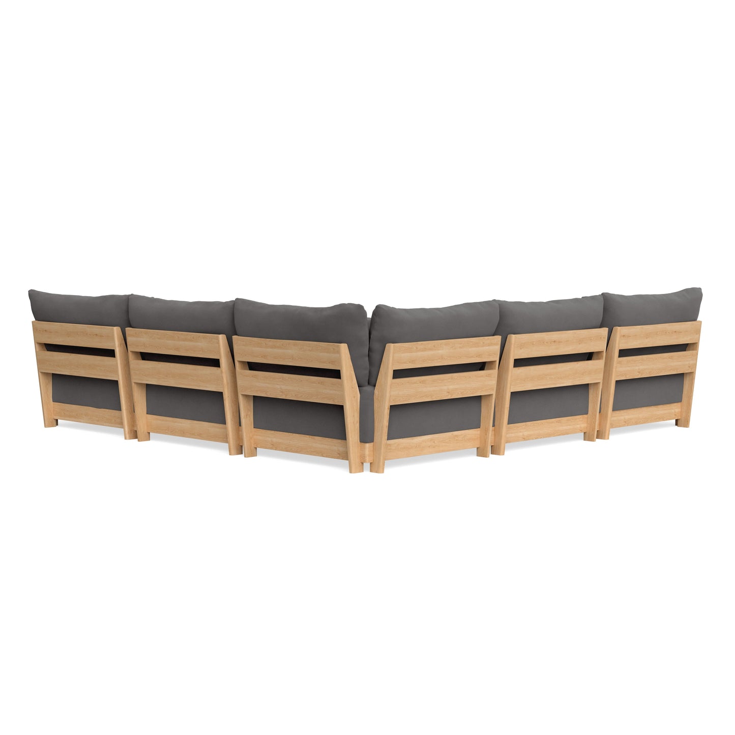 Slipcover Only - Modular Bondi 5-Seater Corner Sectional in Burnt Ember