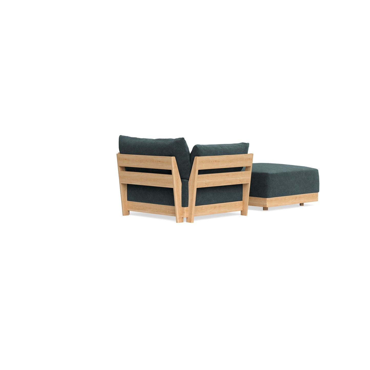 Slipcover Only - Modular Bondi Armchair + Ottoman in Nightfall