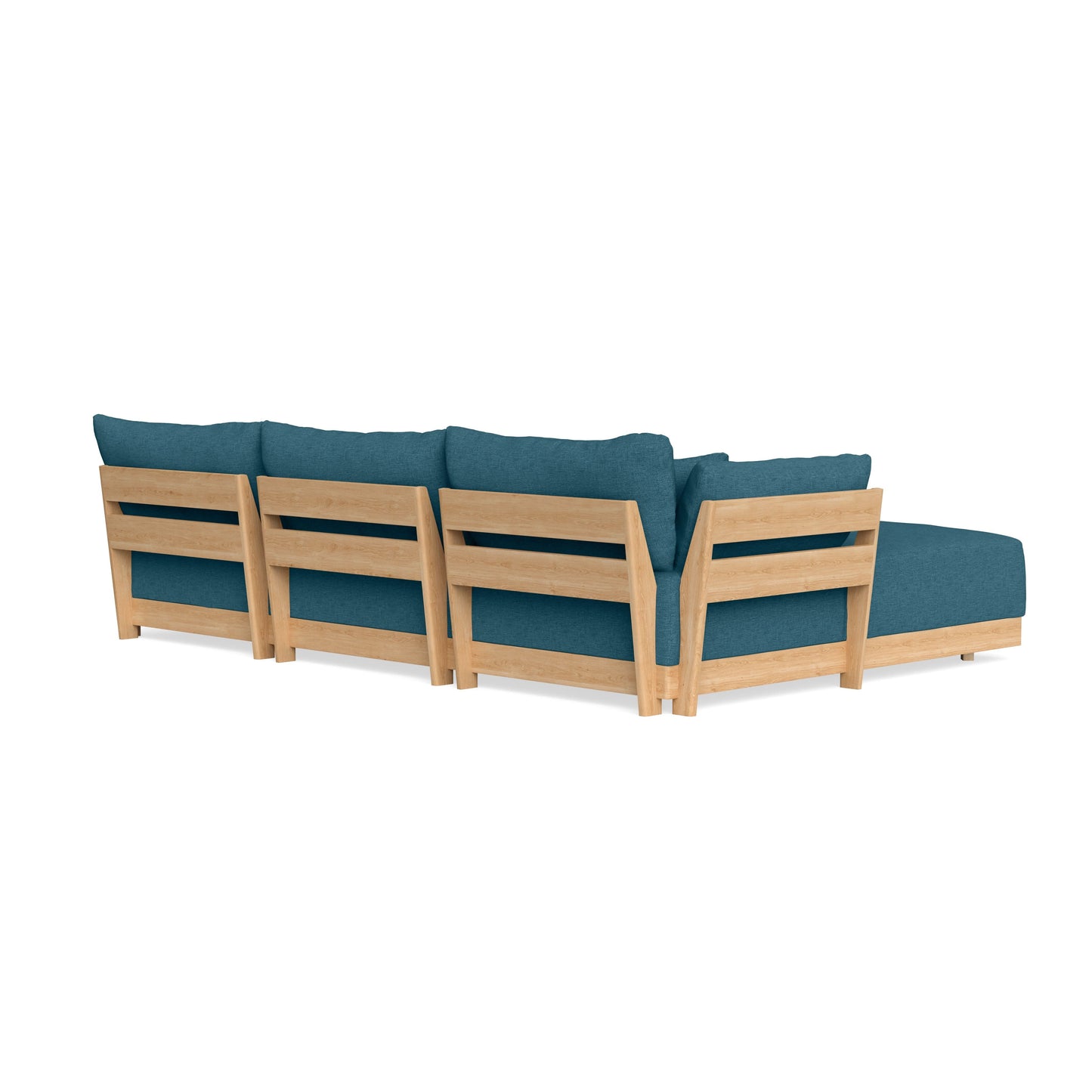 Slipcover Only - Modular Bondi 3-Seater U-Sectional in Aegean Blue