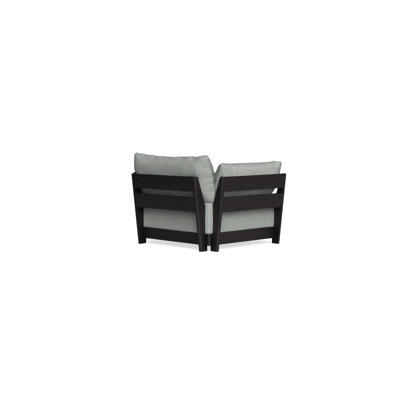 Modular Bondi Black Armchair in Spa | Memory Foam Blend