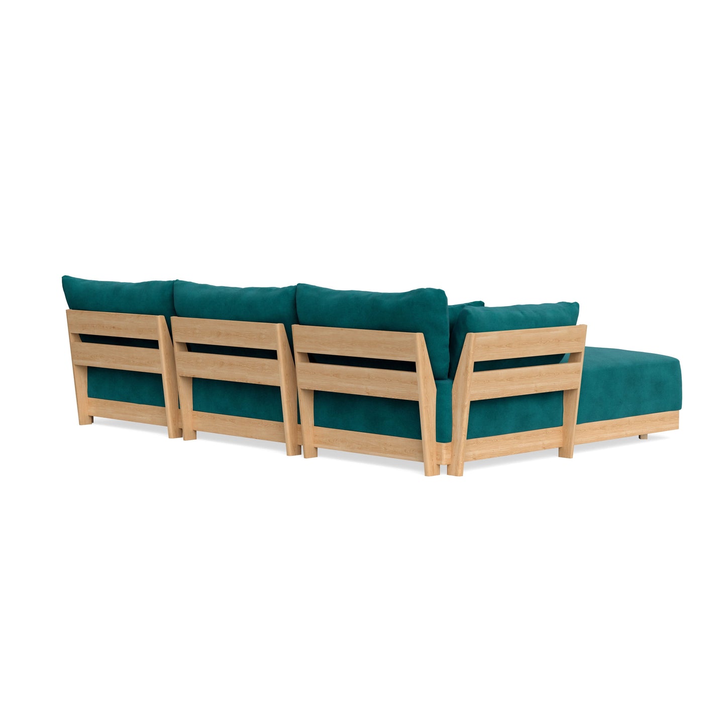 Slipcover Only - Modular Bondi 3-Seater U-Sectional in Peacock