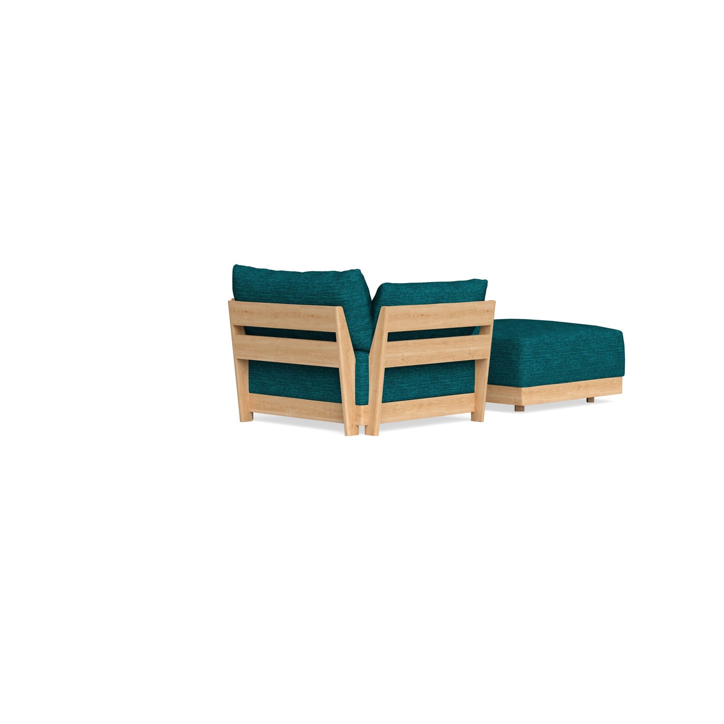 Slipcover Only - Modular Bondi Armchair + Ottoman in Marine Teal
