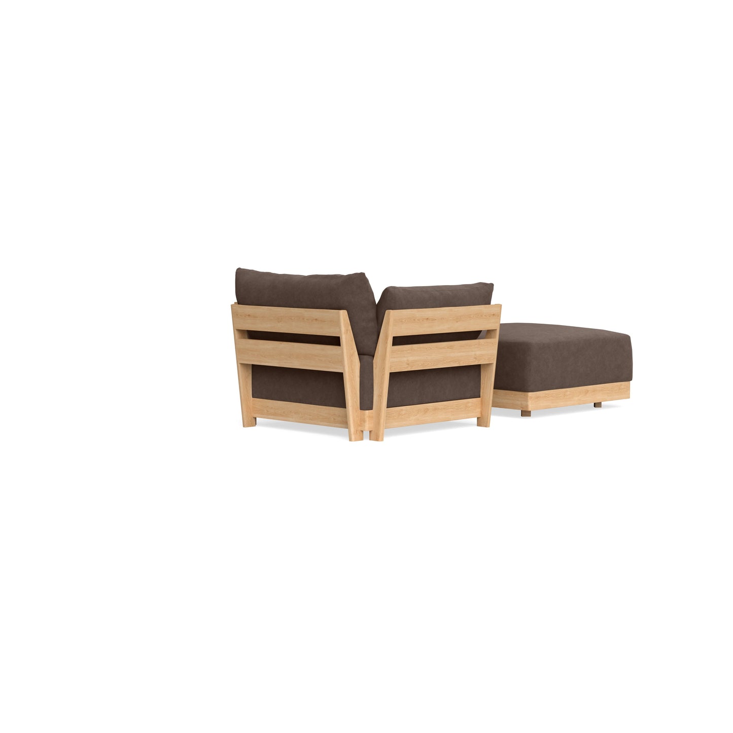 Slipcover Only - Modular Bondi Armchair + Ottoman in Chocolate