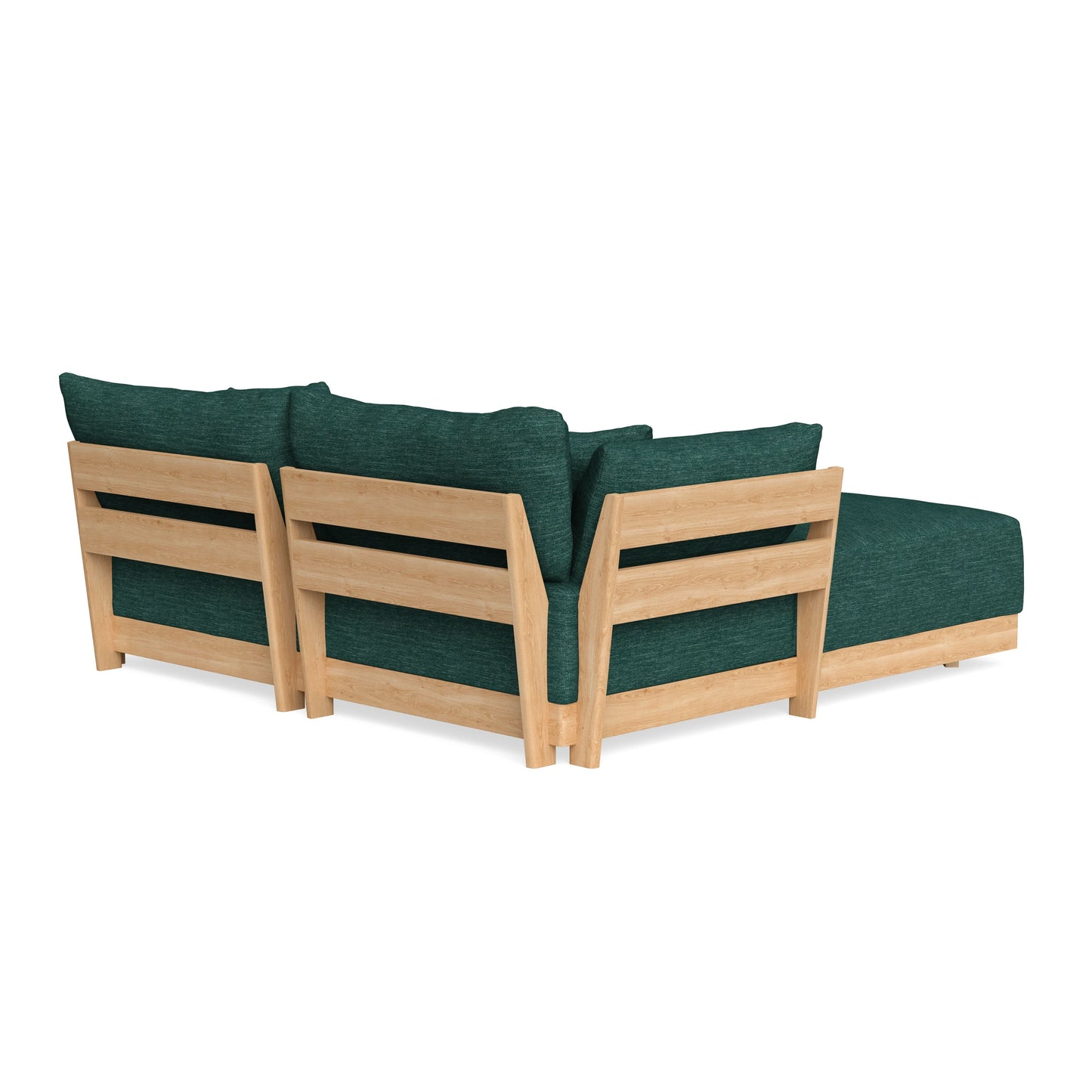Slipcover Only - Modular Bondi 2-Seater Sectional in Forest Green