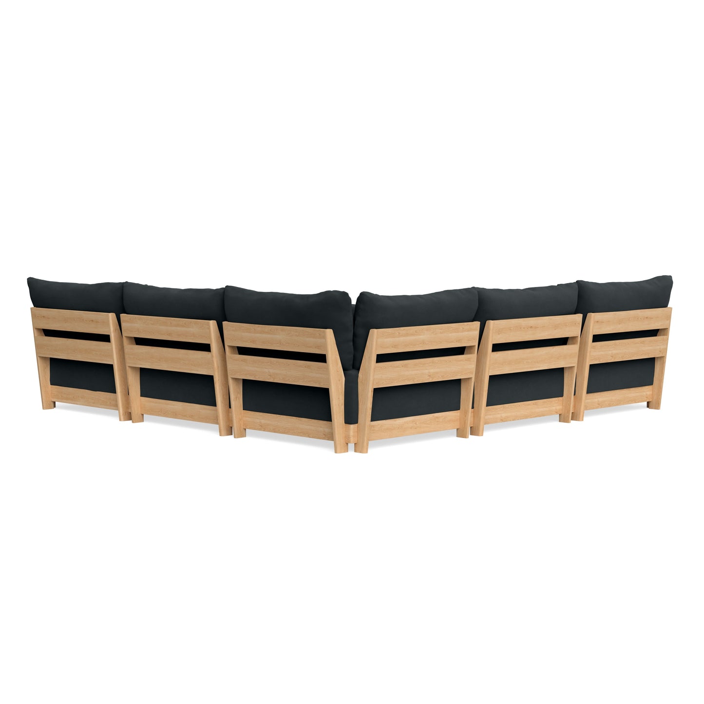 Slipcover Only - Modular Bondi 5-Seater Corner Sectional in Obsidian