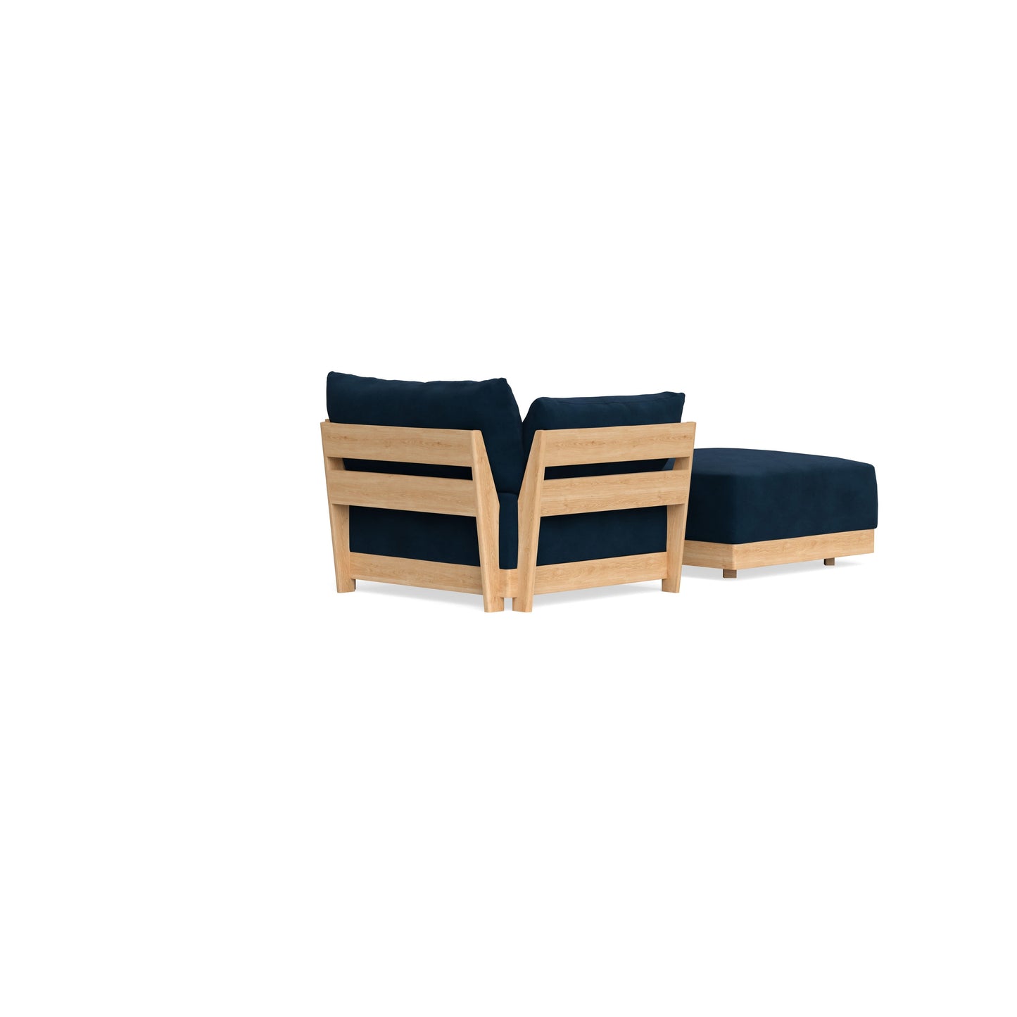 Slipcover Only - Modular Bondi Armchair + Ottoman in Royal Blue