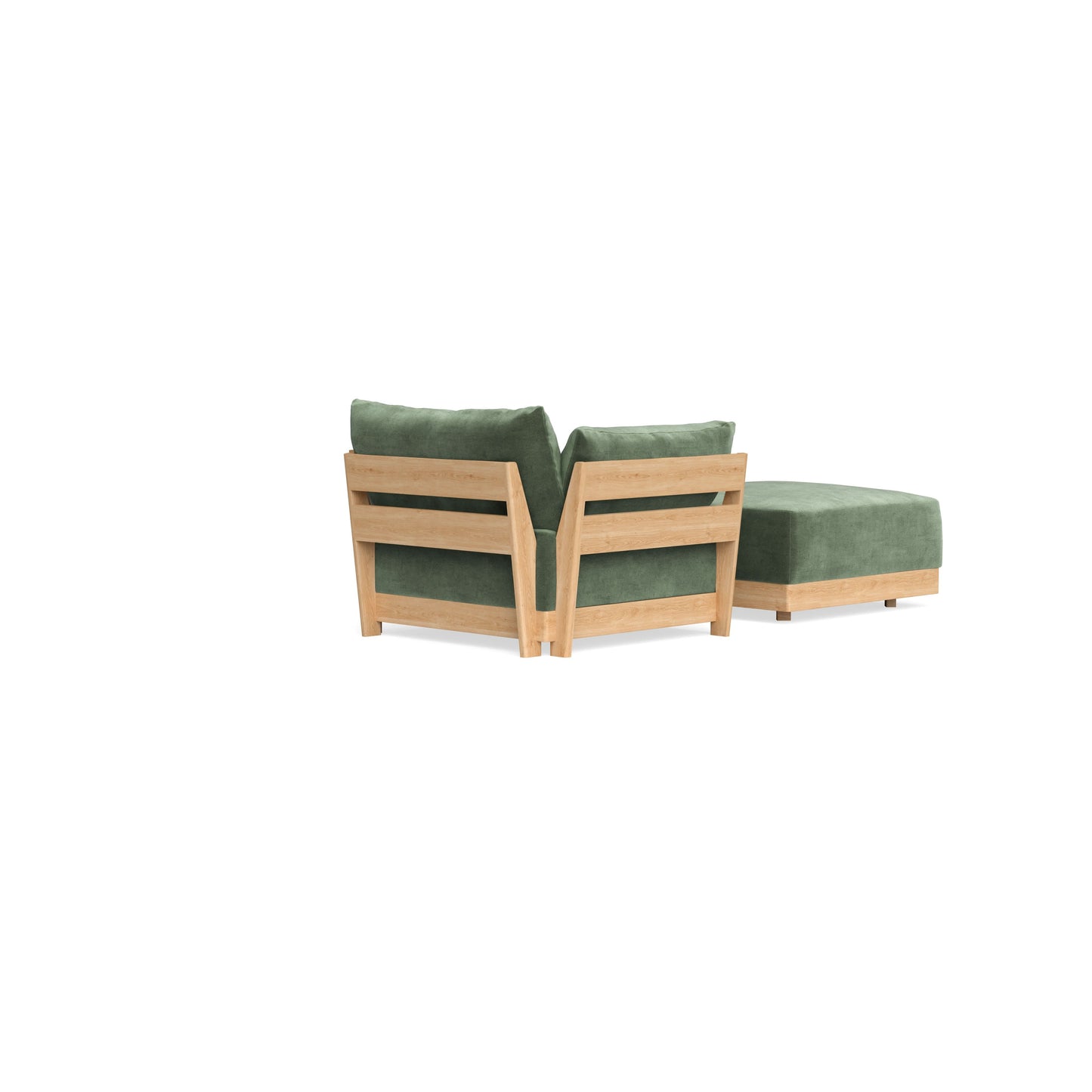Slipcover Only - Modular Bondi Armchair + Ottoman in Rosemary