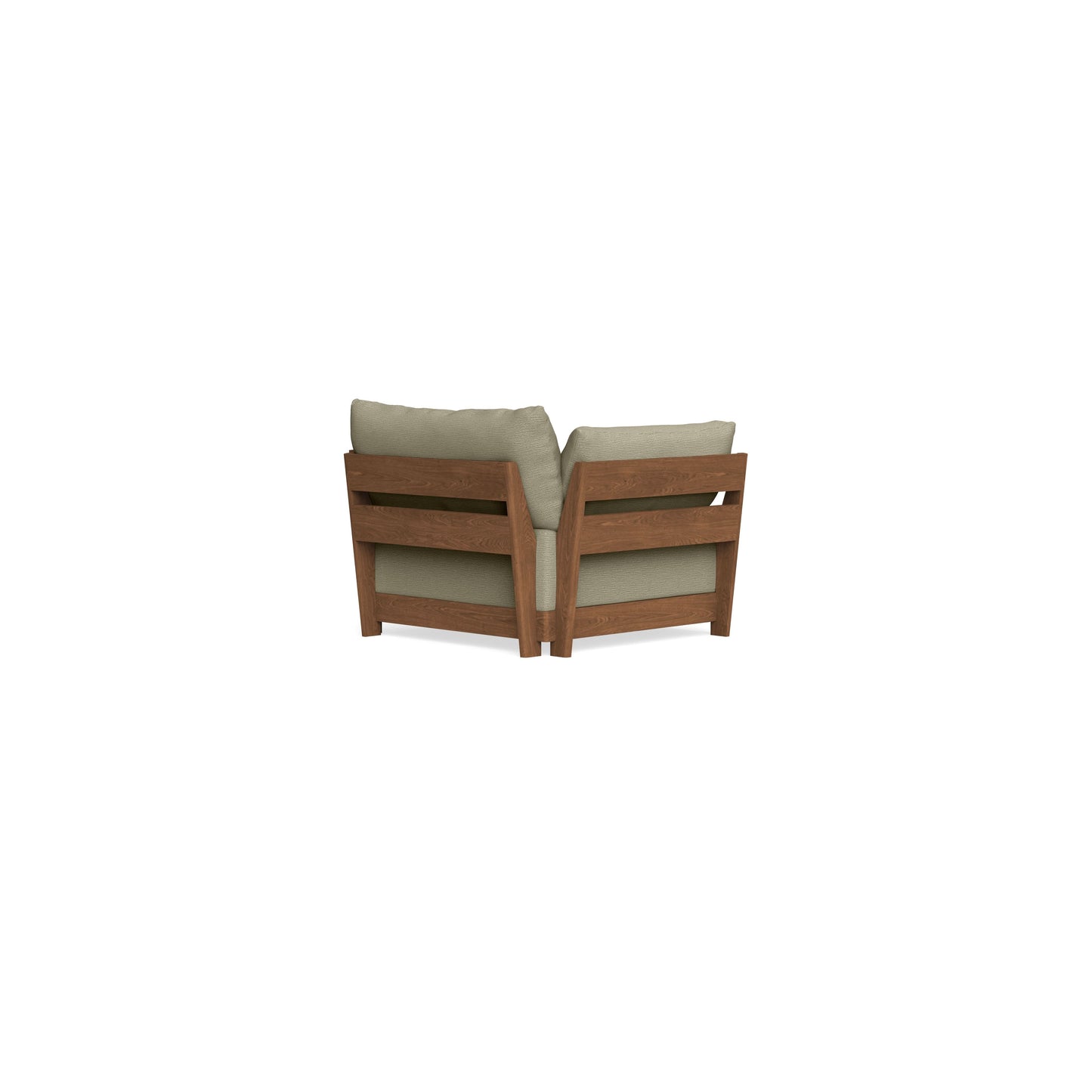 Modular Bondi Espresso Armchair in Cappuccino | Memory Foam Blend
