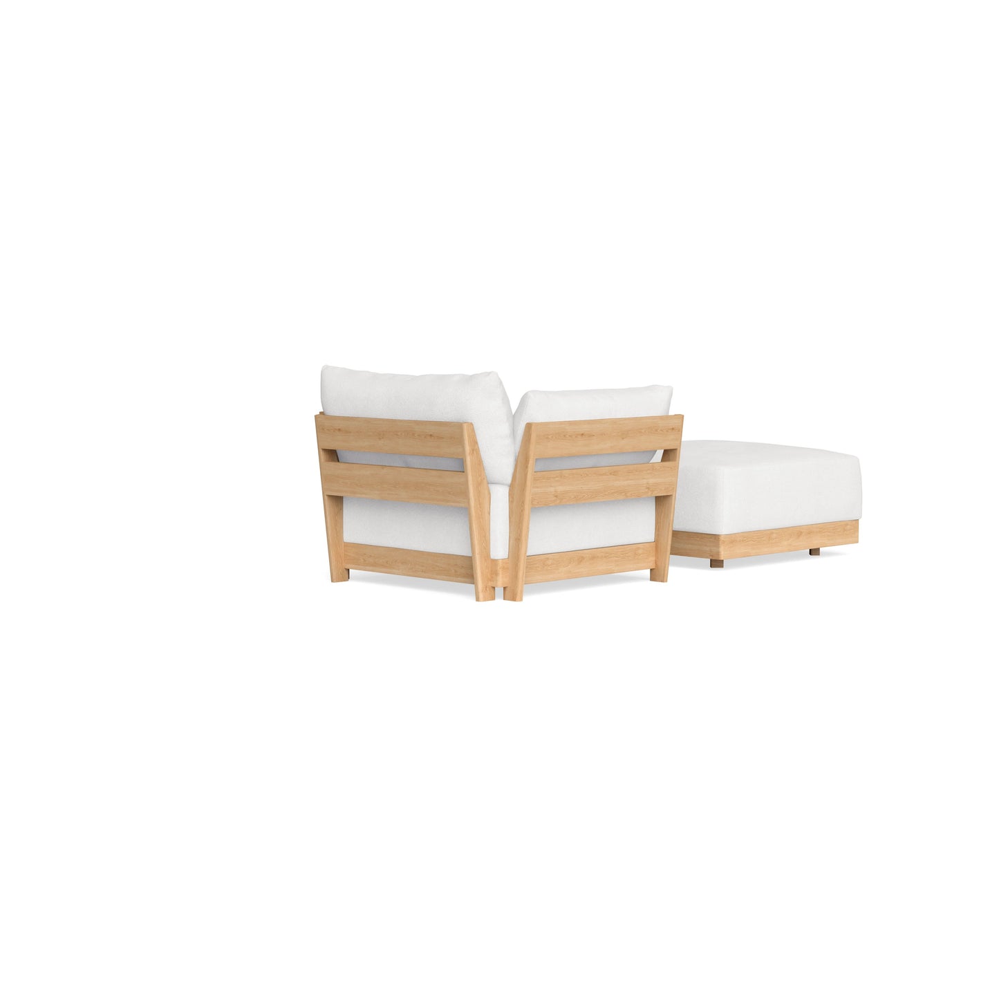 Slipcover Only - Modular Bondi Armchair + Ottoman in Snow