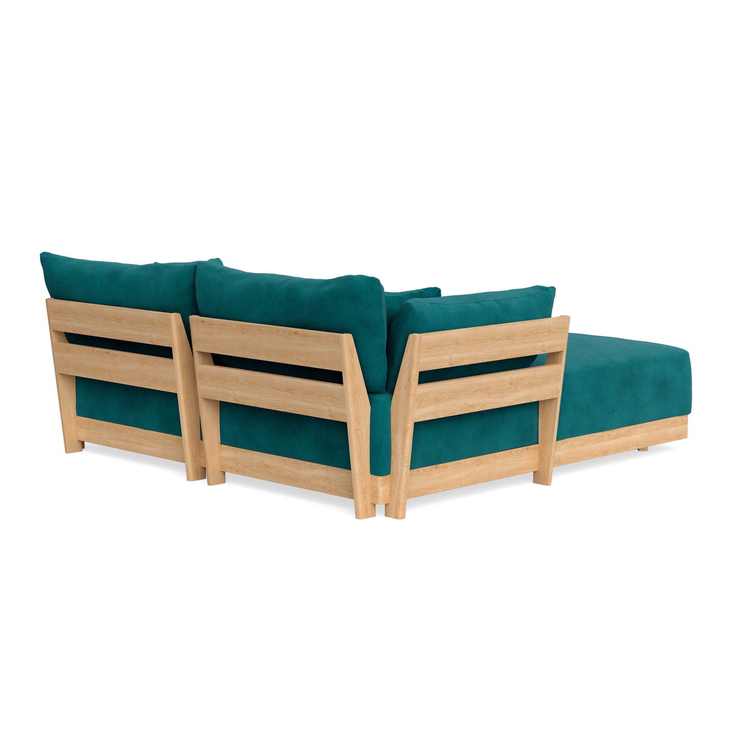 Slipcover Only - Modular Bondi 2-Seater Sectional in Peacock