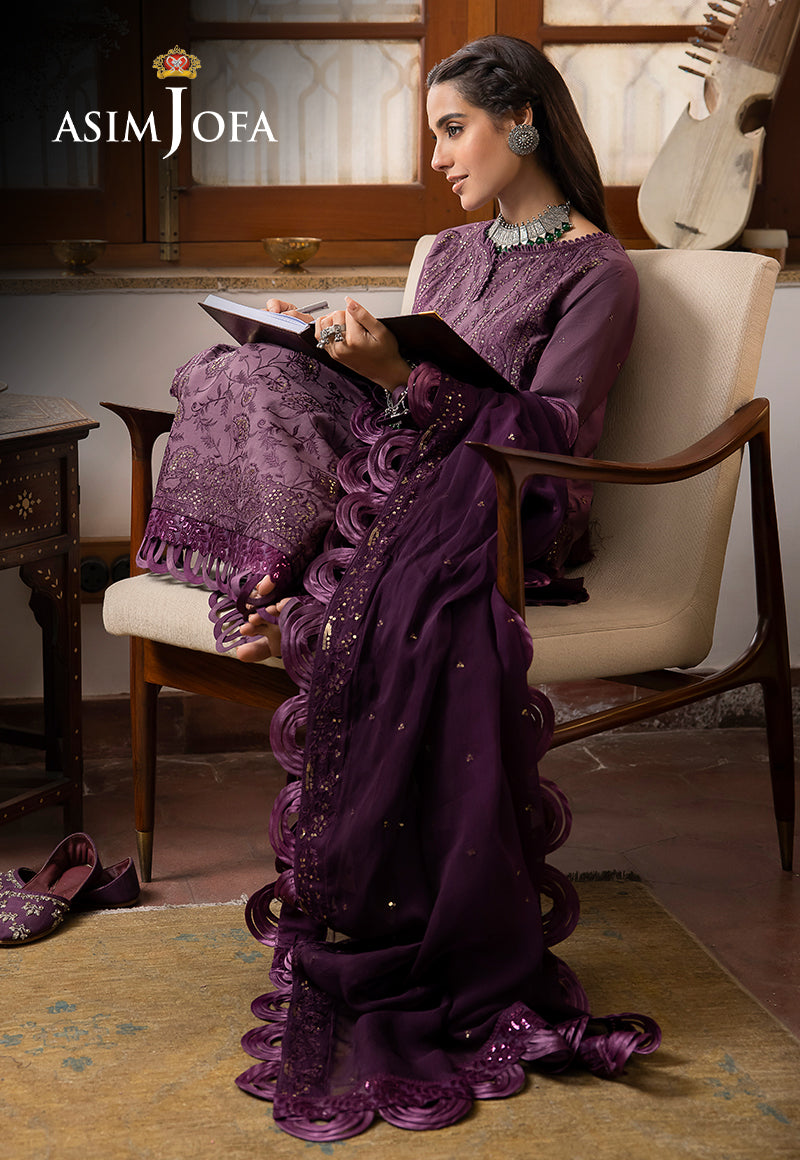 AJSW-06 EMBROIDERED LAWN SILK 3 PCS