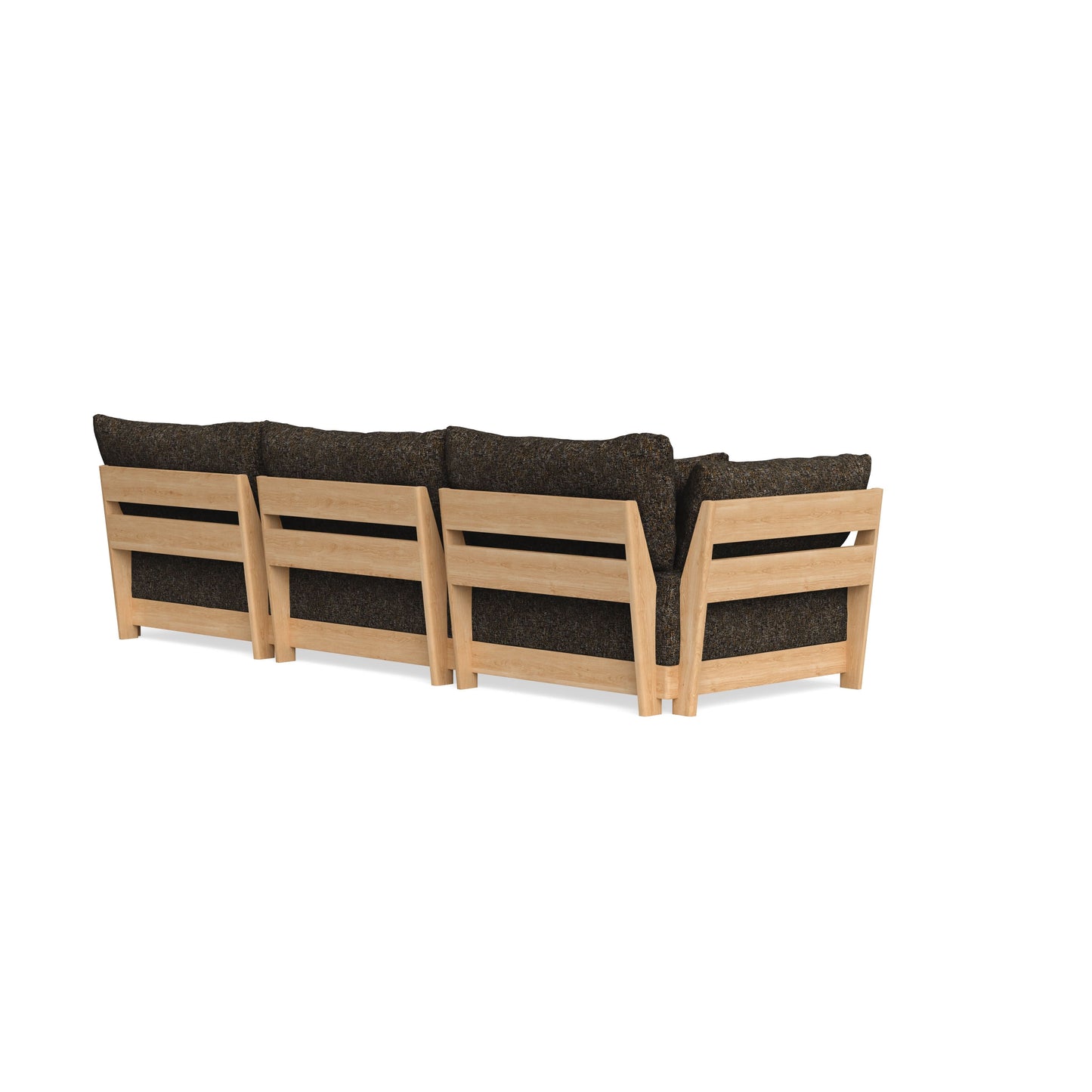 Modular Bondi Latte 3-Seater Sofa in Phantom | Memory Foam Blend