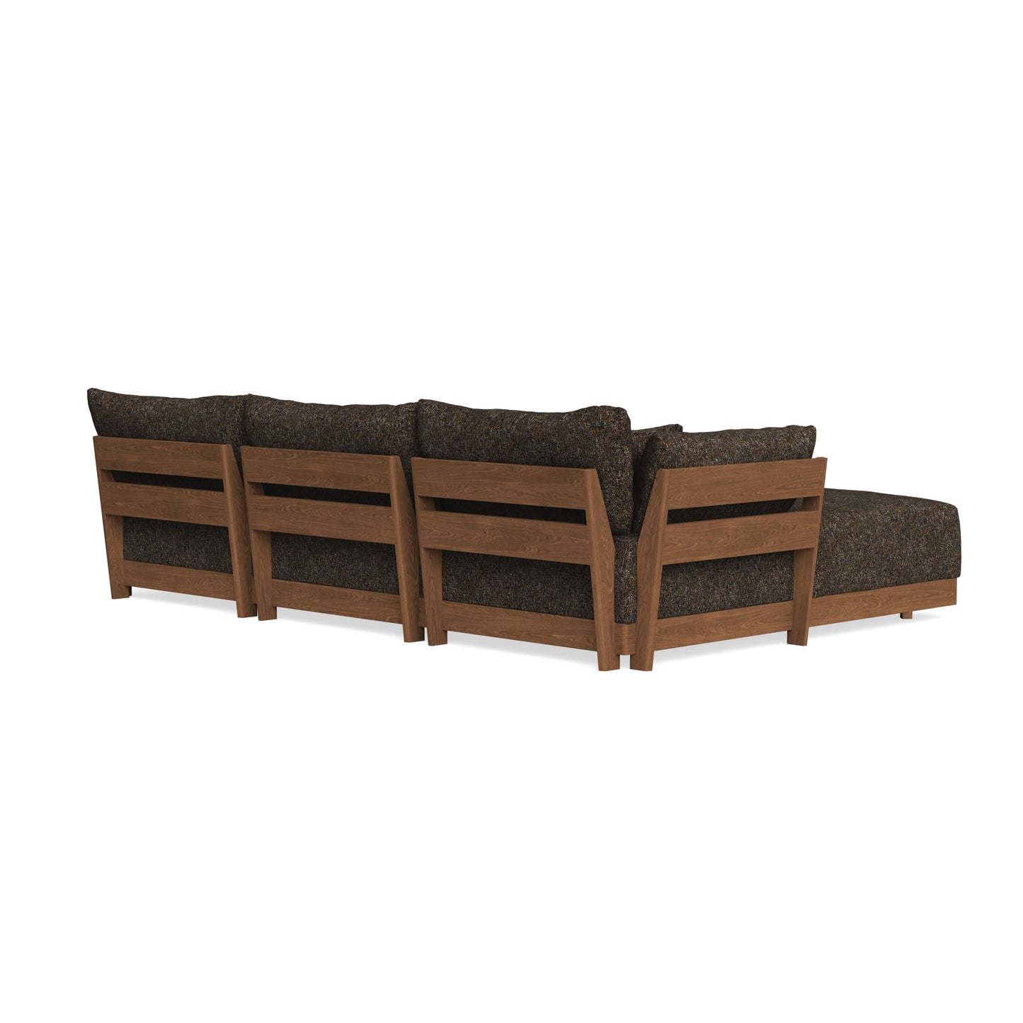 Modular Bondi Espresso 3-Seater Sectional in Phantom | Memory Foam Blend
