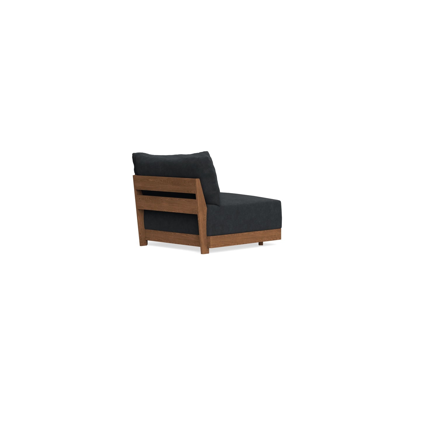 Modular Bondi Espresso Corner Chair in Coal | Memory Foam Blend