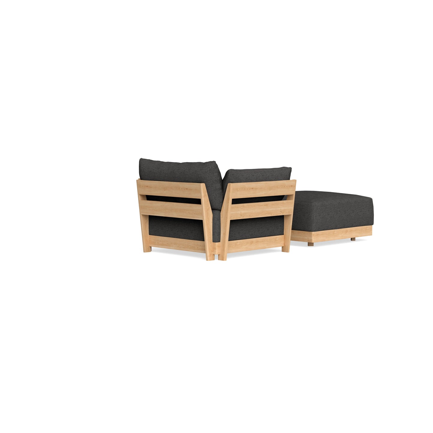 Slipcover Only - Modular Bondi Armchair + Ottoman in Graphite