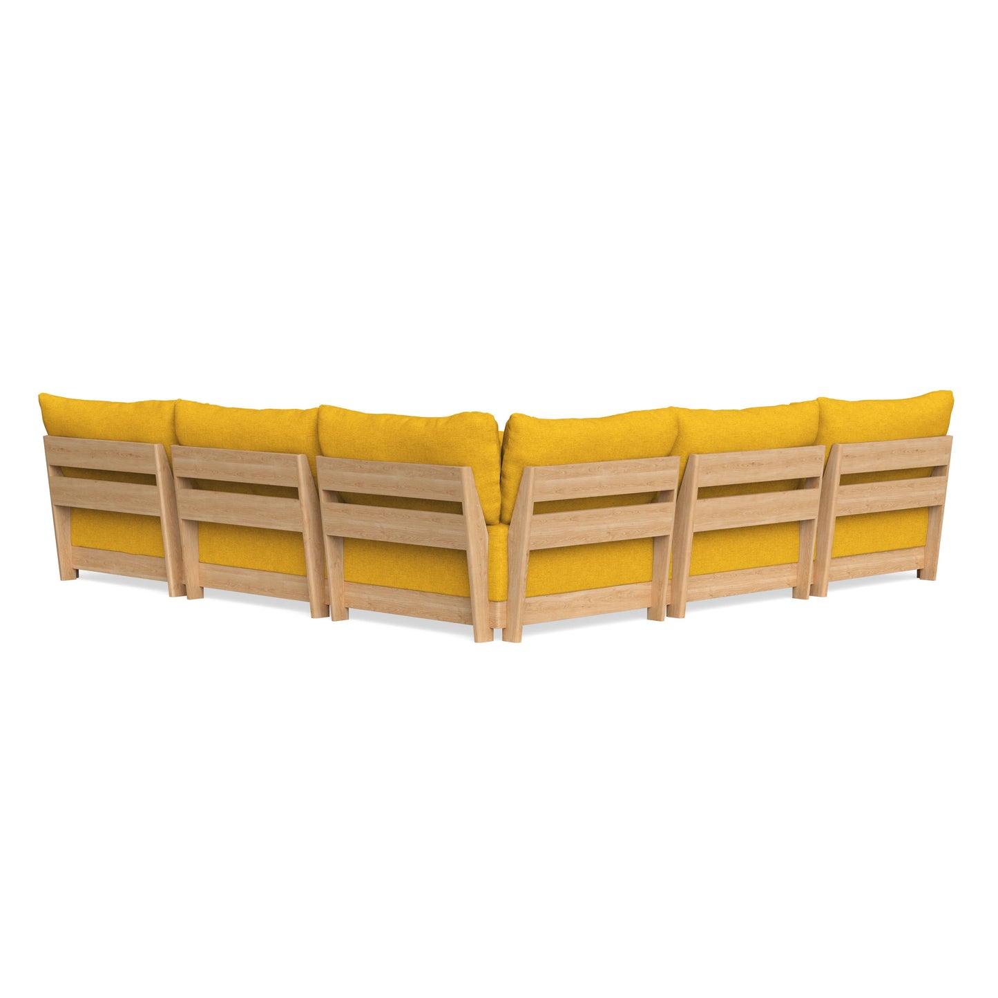 Slipcover Only - Modular Bondi 5-Seater Corner Sectional + Ottoman in Sunflower