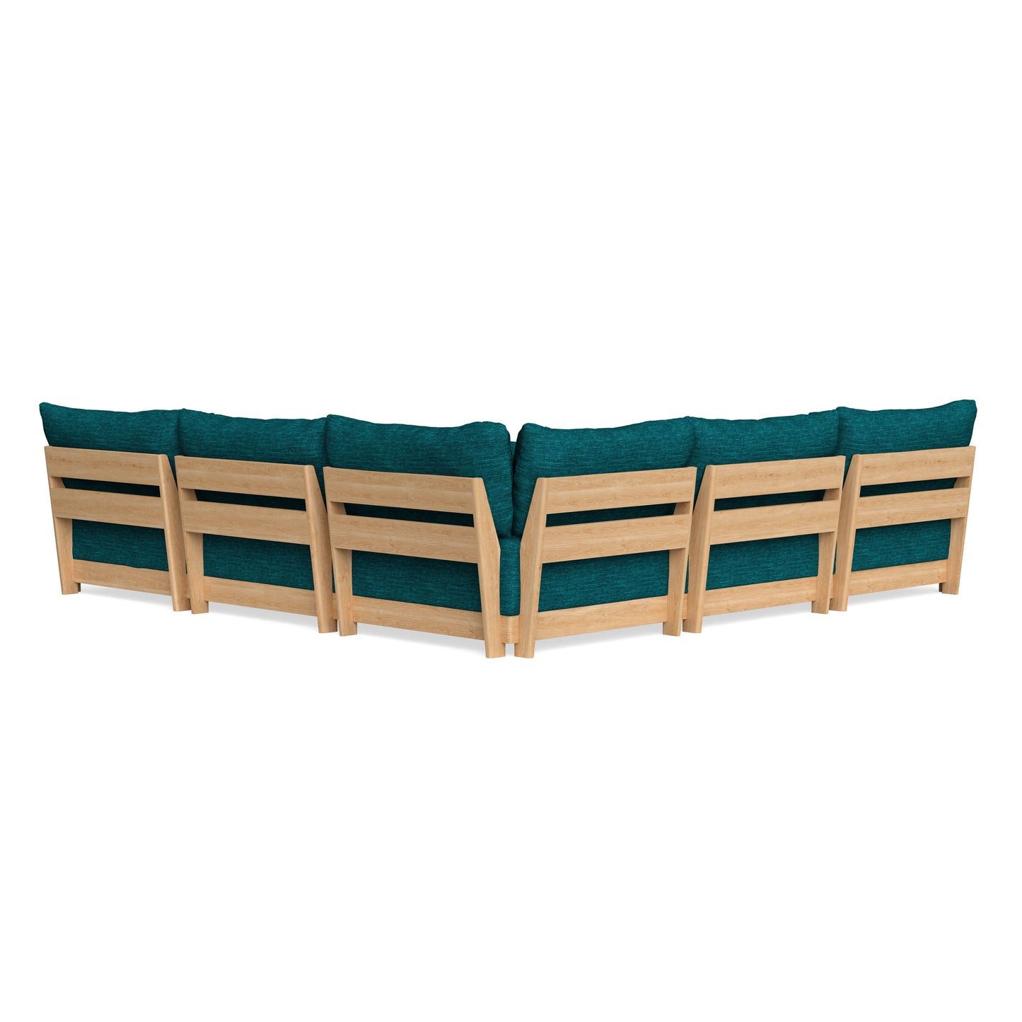Slipcover Only - Modular Bondi 5-Seater Corner Sectional in Marine Teal