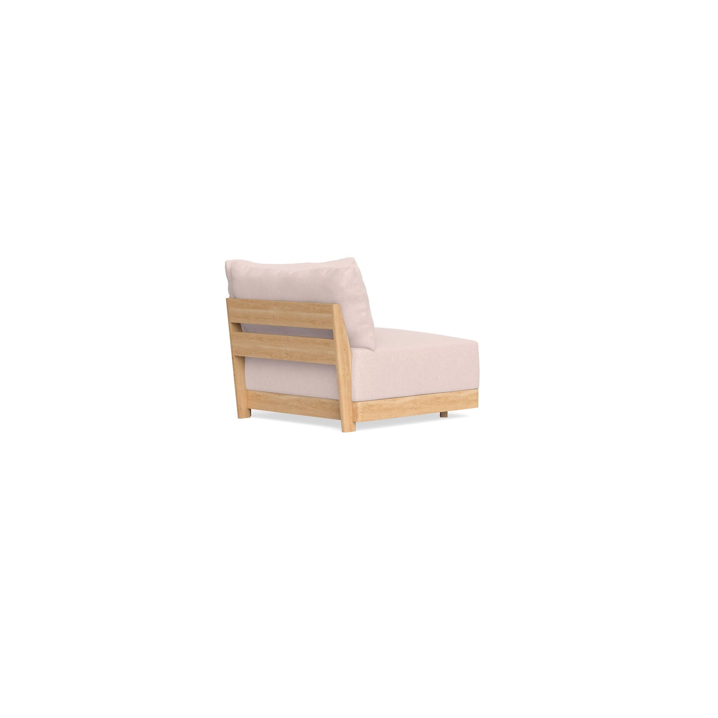 Modular Bondi Latte Corner Chair in Peony | Memory Foam Blend