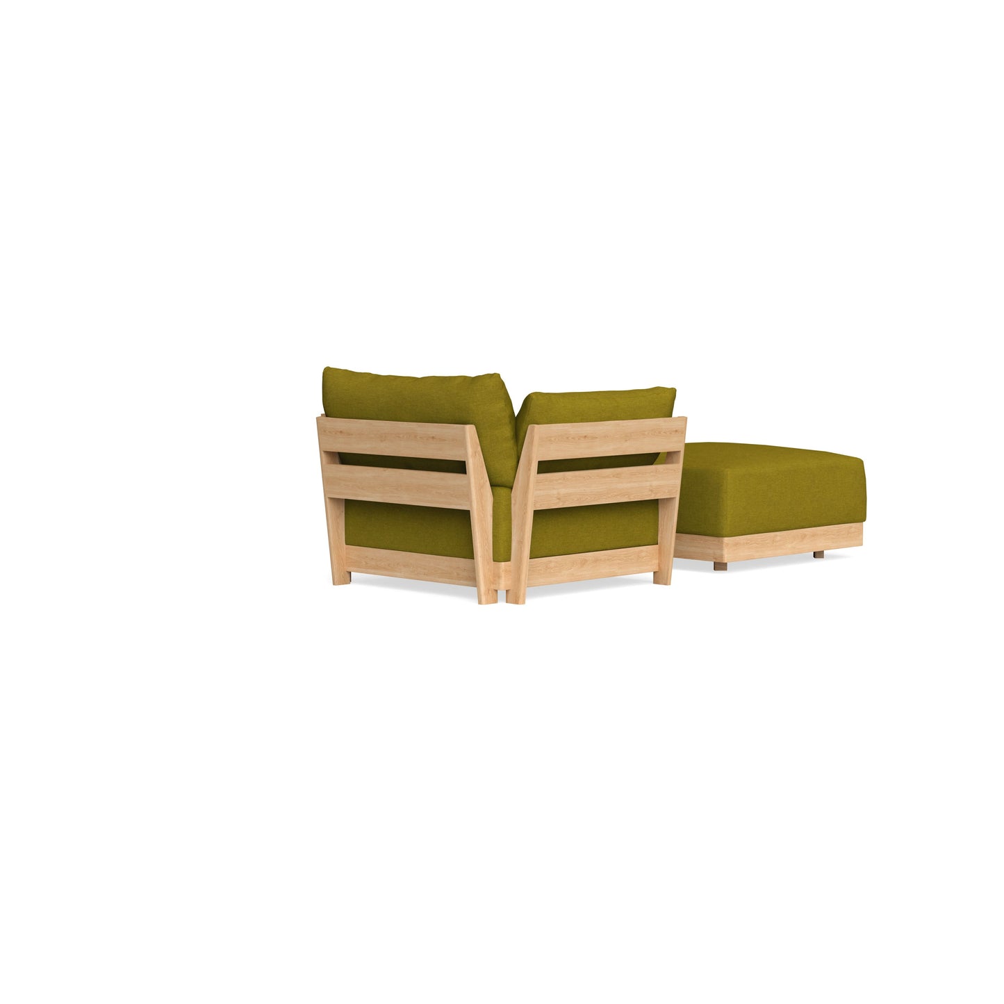 Slipcover Only - Modular Bondi Armchair + Ottoman in Olive Green