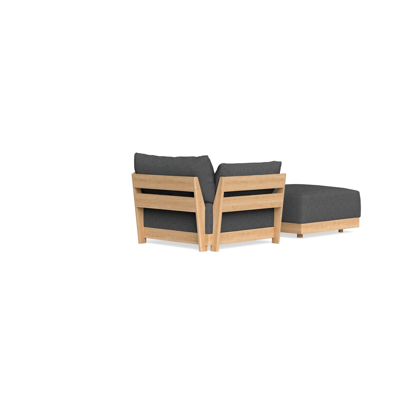 Slipcover Only - Modular Bondi Armchair + Ottoman in Pebble