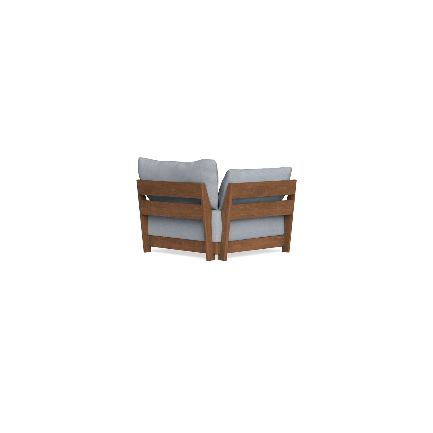 Modular Bondi Espresso End Chair in Ash | Memory Foam Blend
