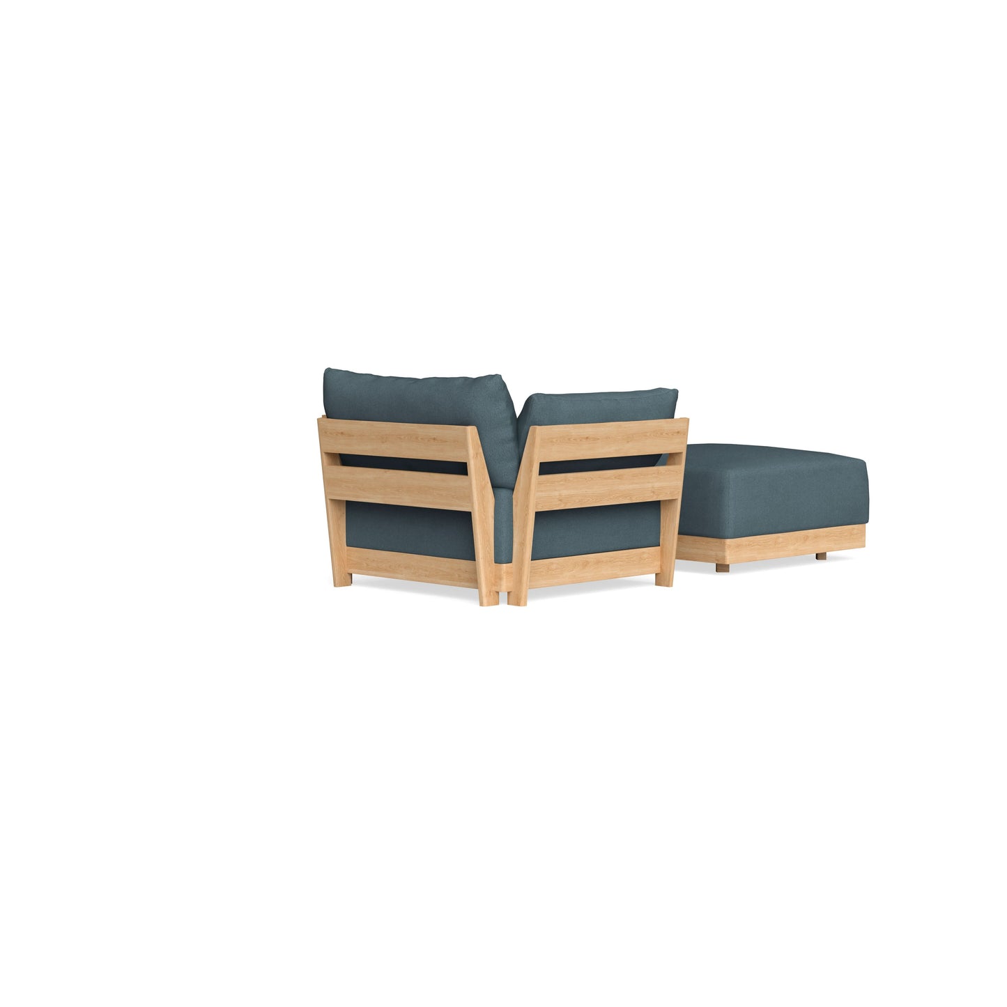 Slipcover Only - Modular Bondi Armchair + Ottoman in Slate Blue