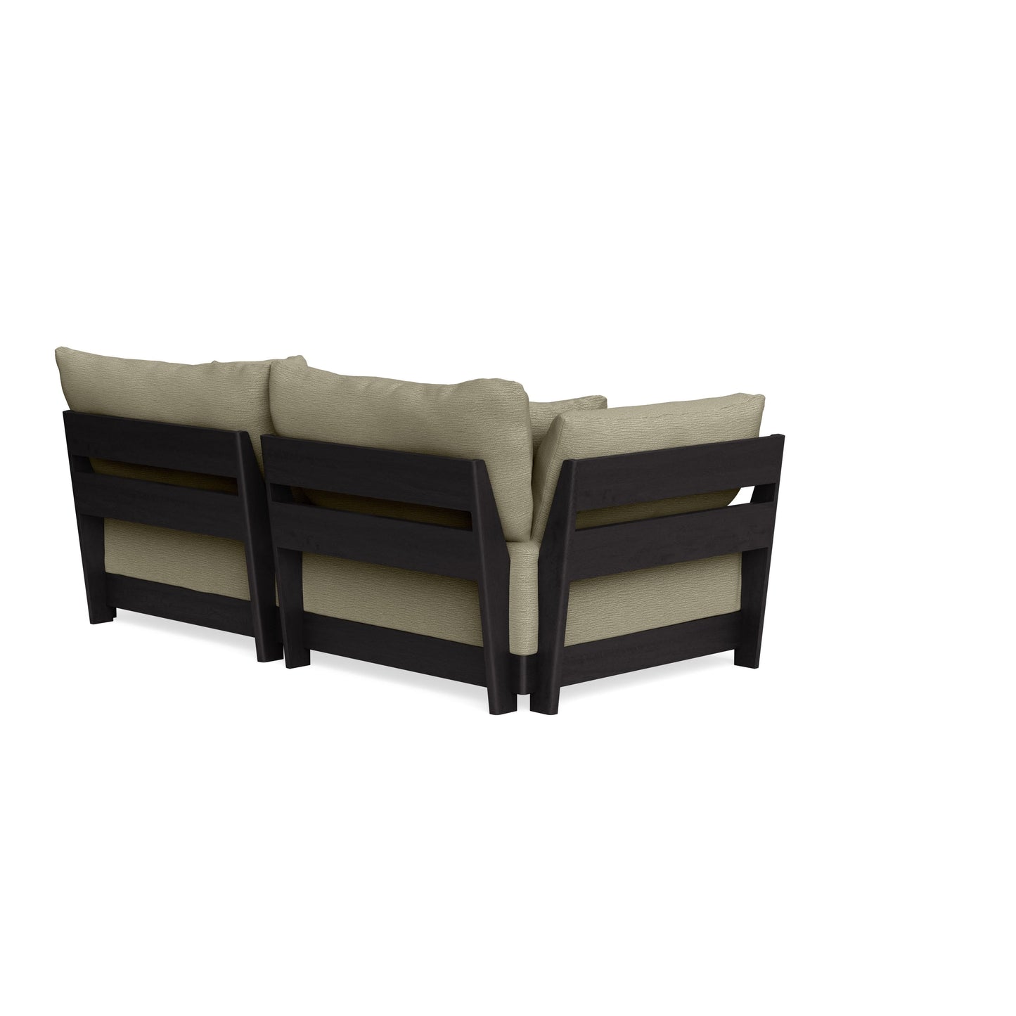 Modular Bondi Black 2-Seater Sofa in Cappuccino | Classic Blend