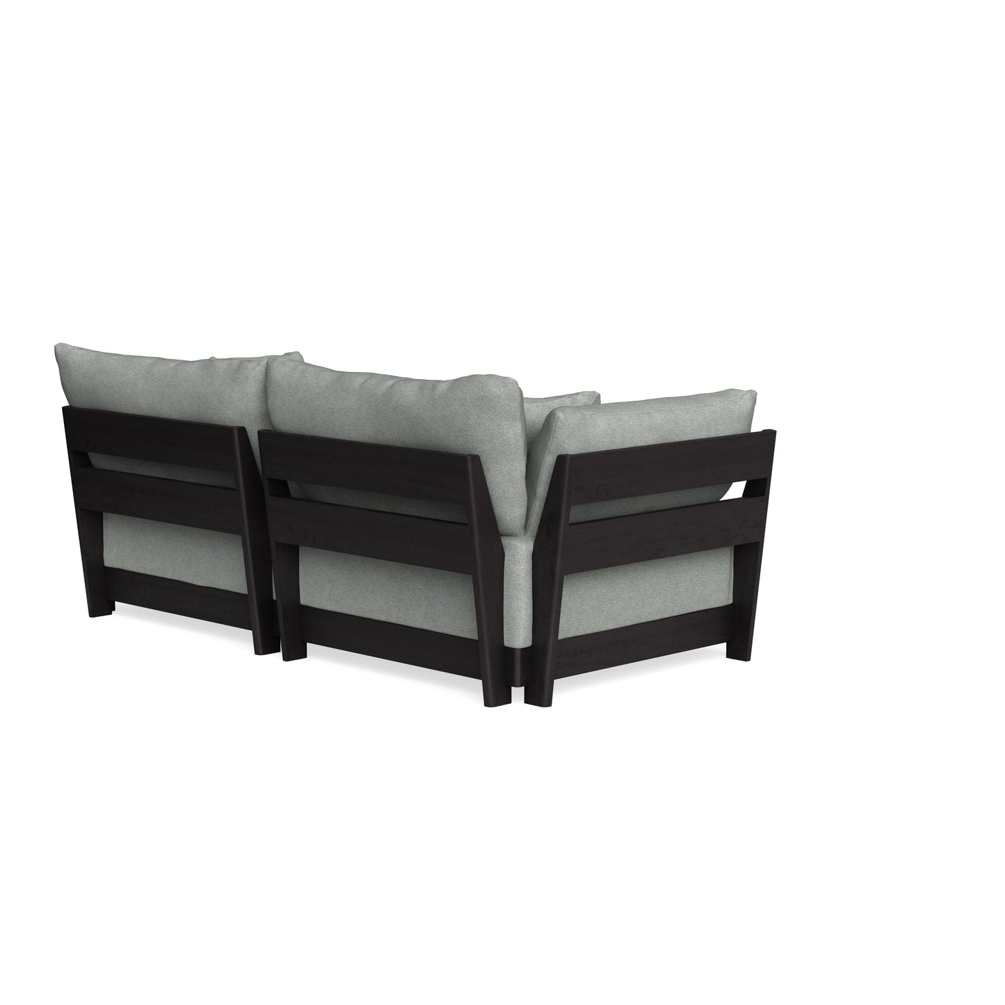 Modular Bondi Black 2-Seater Sofa in Spa | Classic Blend