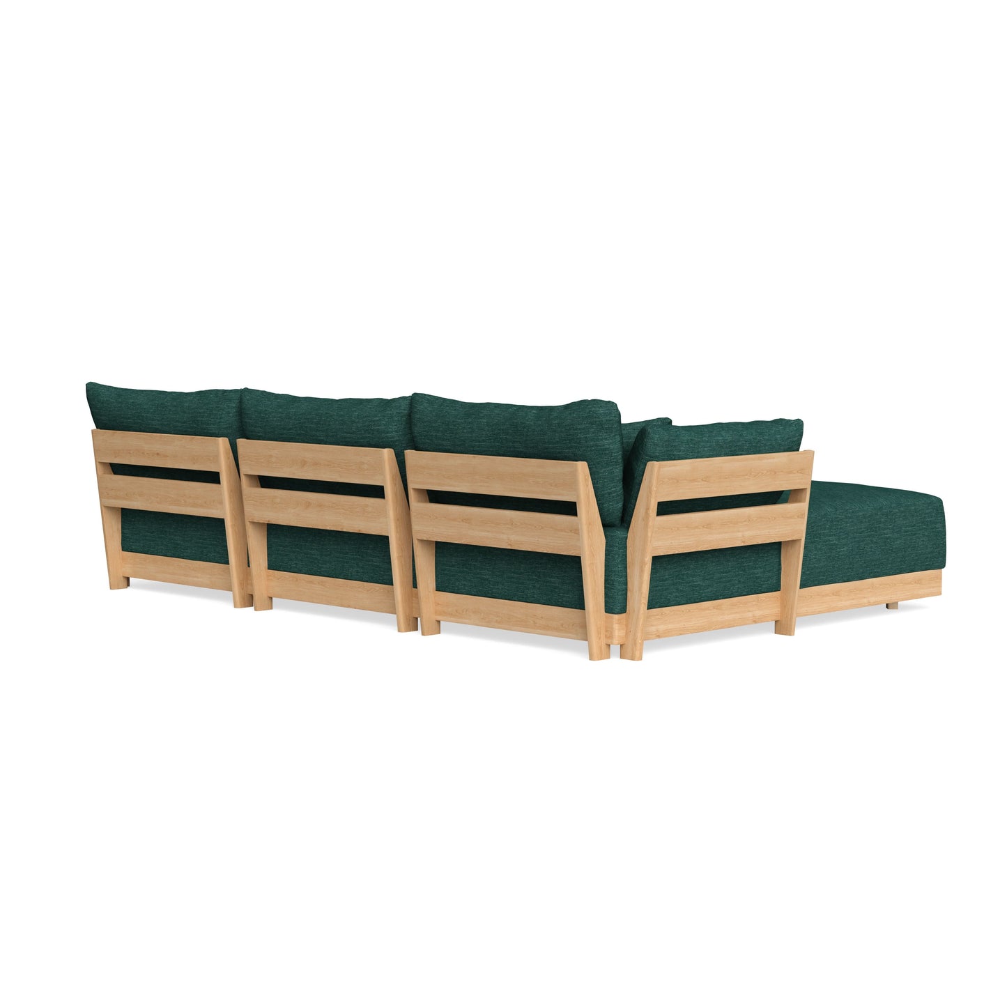 Slipcover Only - Modular Bondi 3-Seater U-Sectional in Forest Green