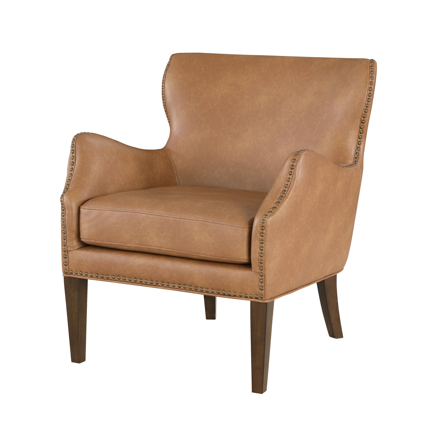 Erythrite Upholstered Accent Chair with Nailhead Trim and Removable Cushion