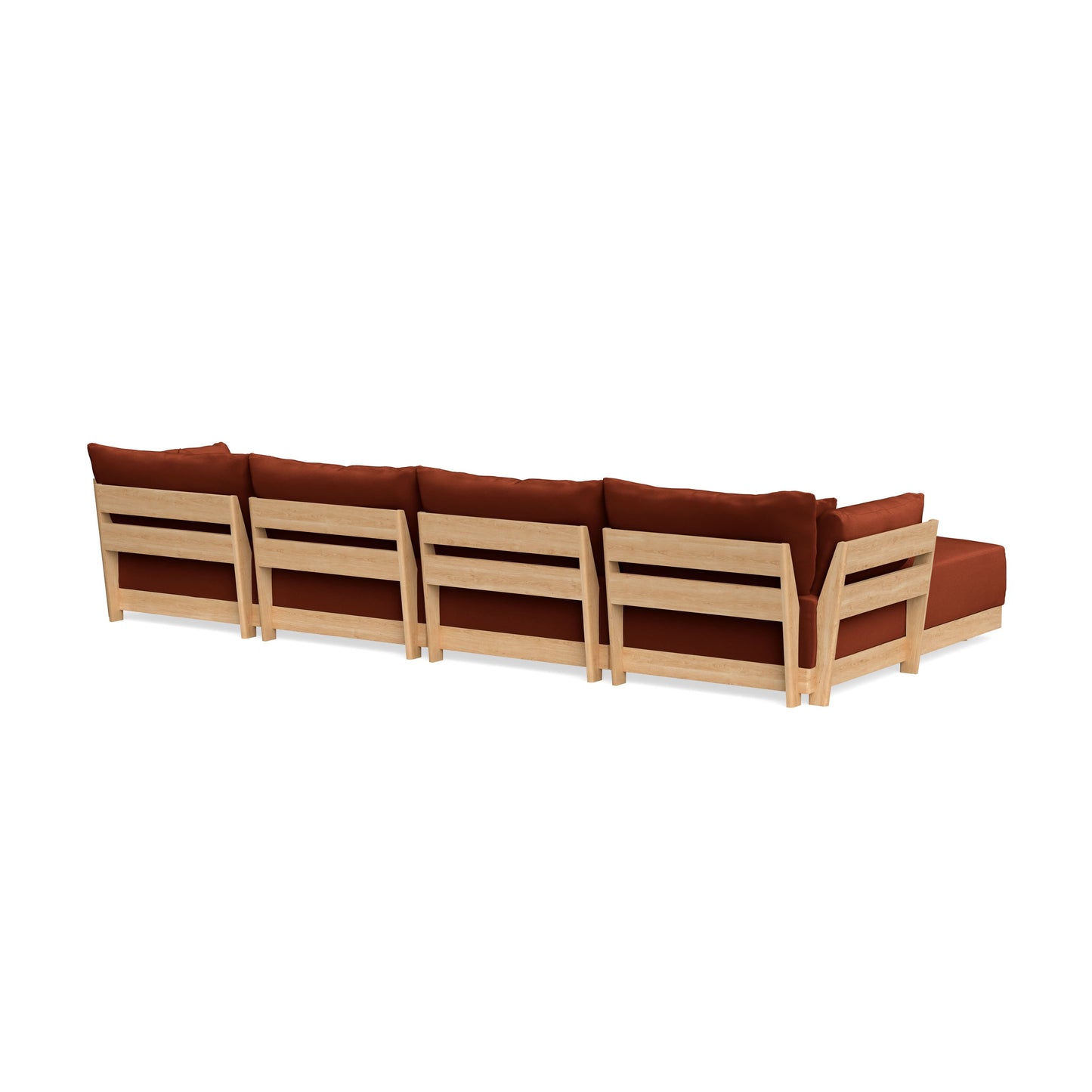Slipcover Only - Modular Bondi 4-Seater Sectional in Rust