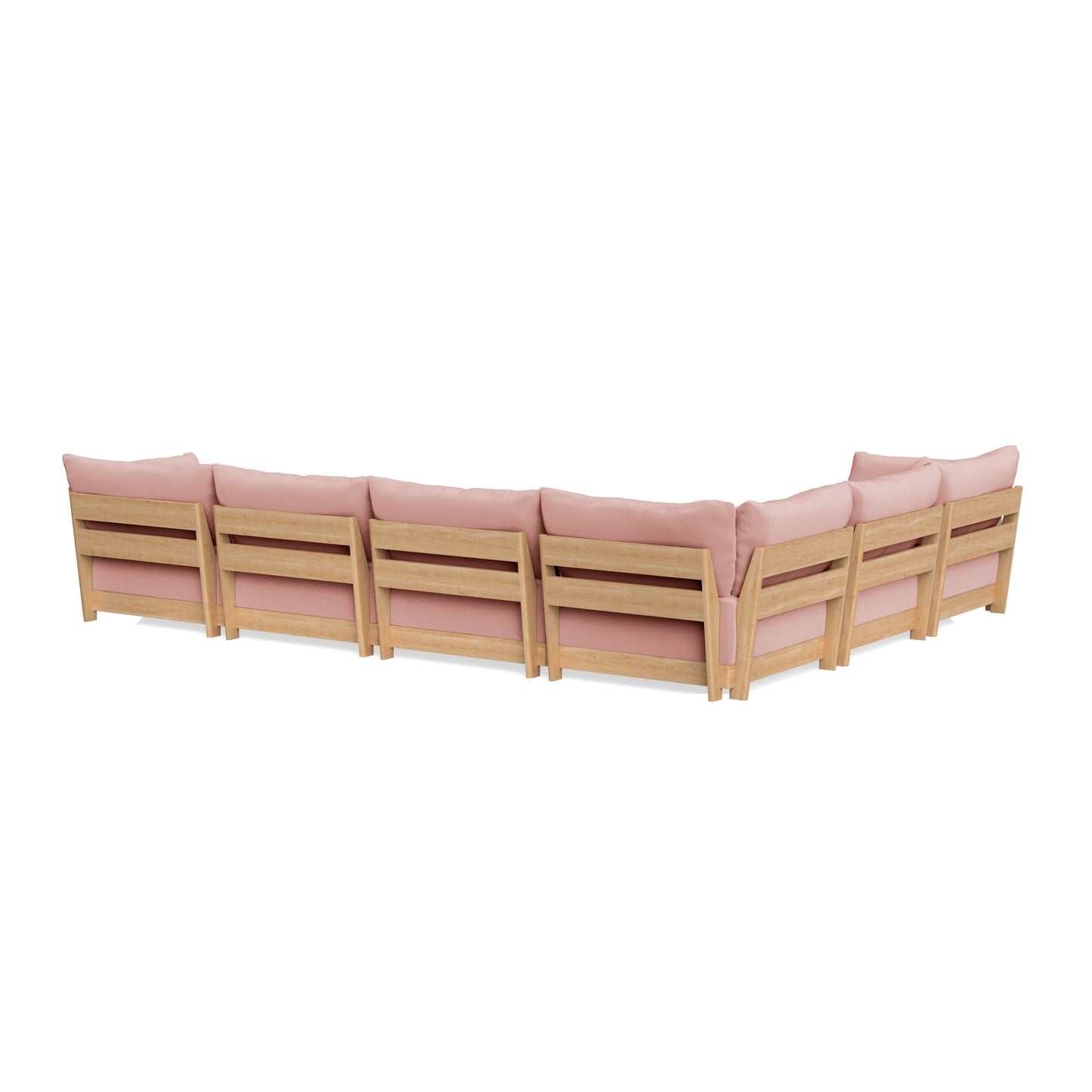 Slipcover Only - Modular Bondi 6-Seater Corner Sectional in Powder Pink