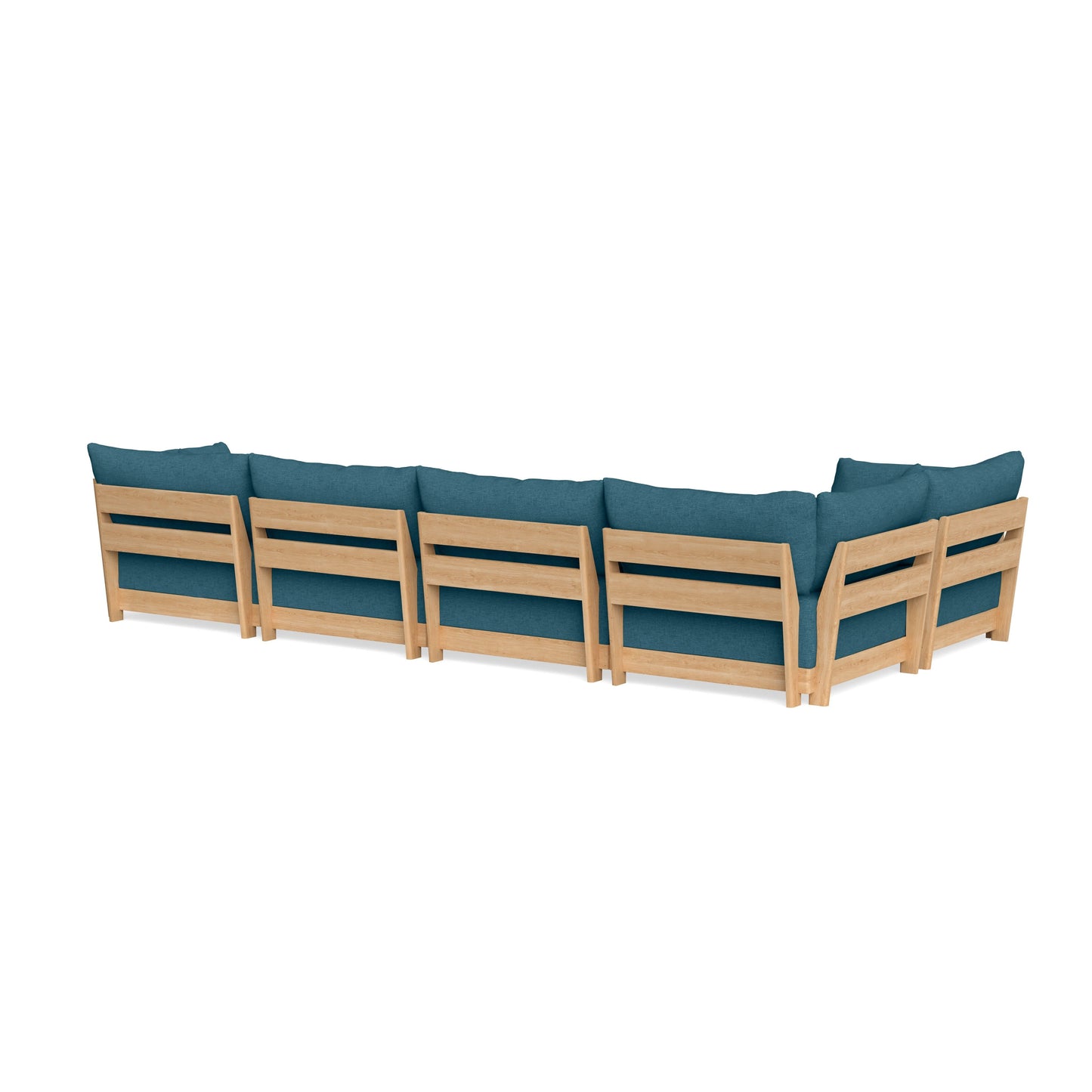 Slipcover Only - Modular Bondi 5-Seater L-Sectional in Aegean Blue