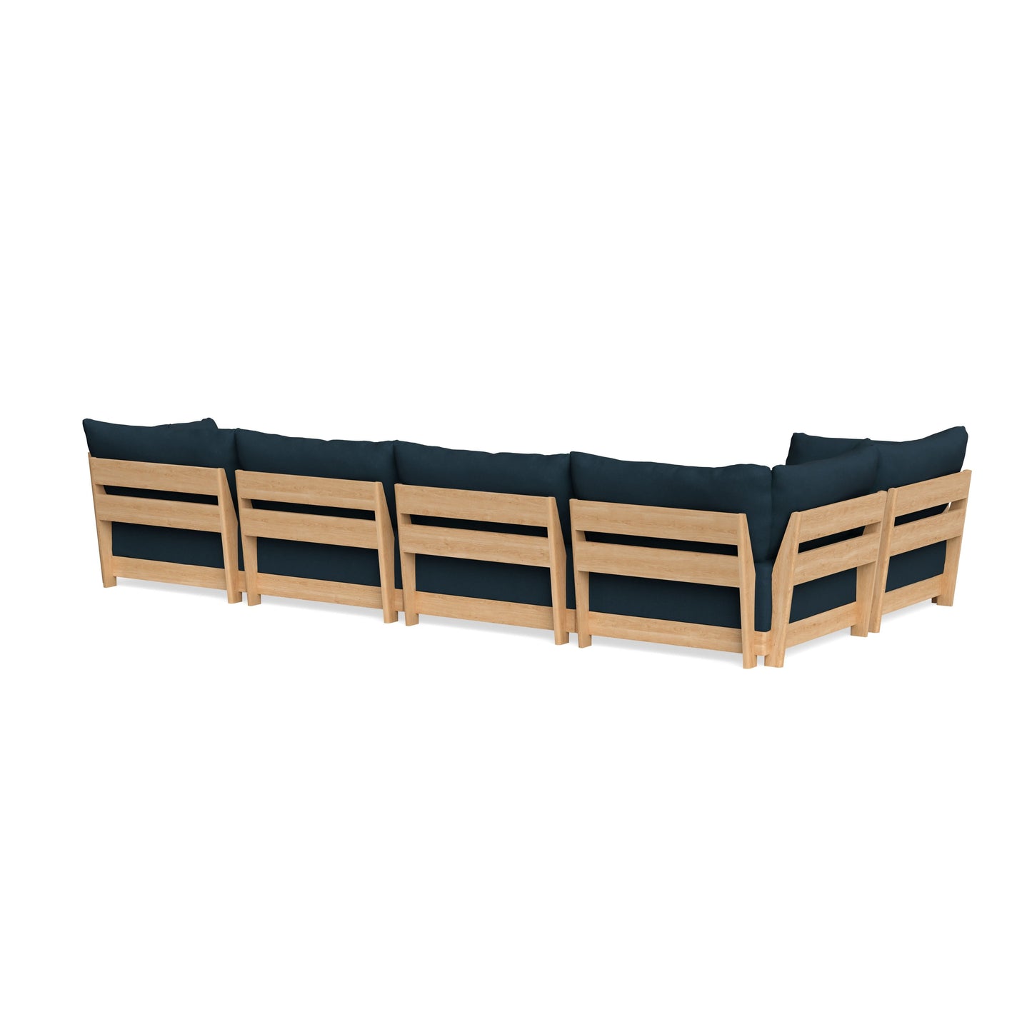 Slipcover Only - Modular Bondi 5-Seater L-Sectional in Navy Blue