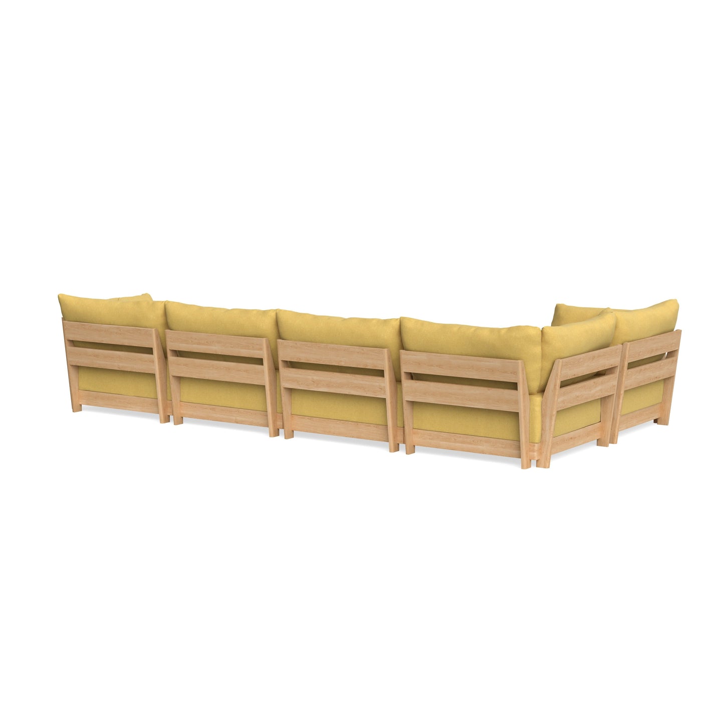 Slipcover Only - Modular Bondi 5-Seater L-Sectional in Goldenrod