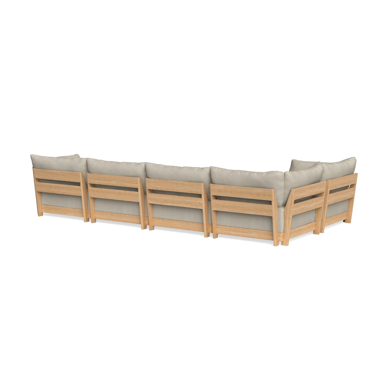 Slipcover Only - Modular Bondi 5-Seater L-Sectional in Almond