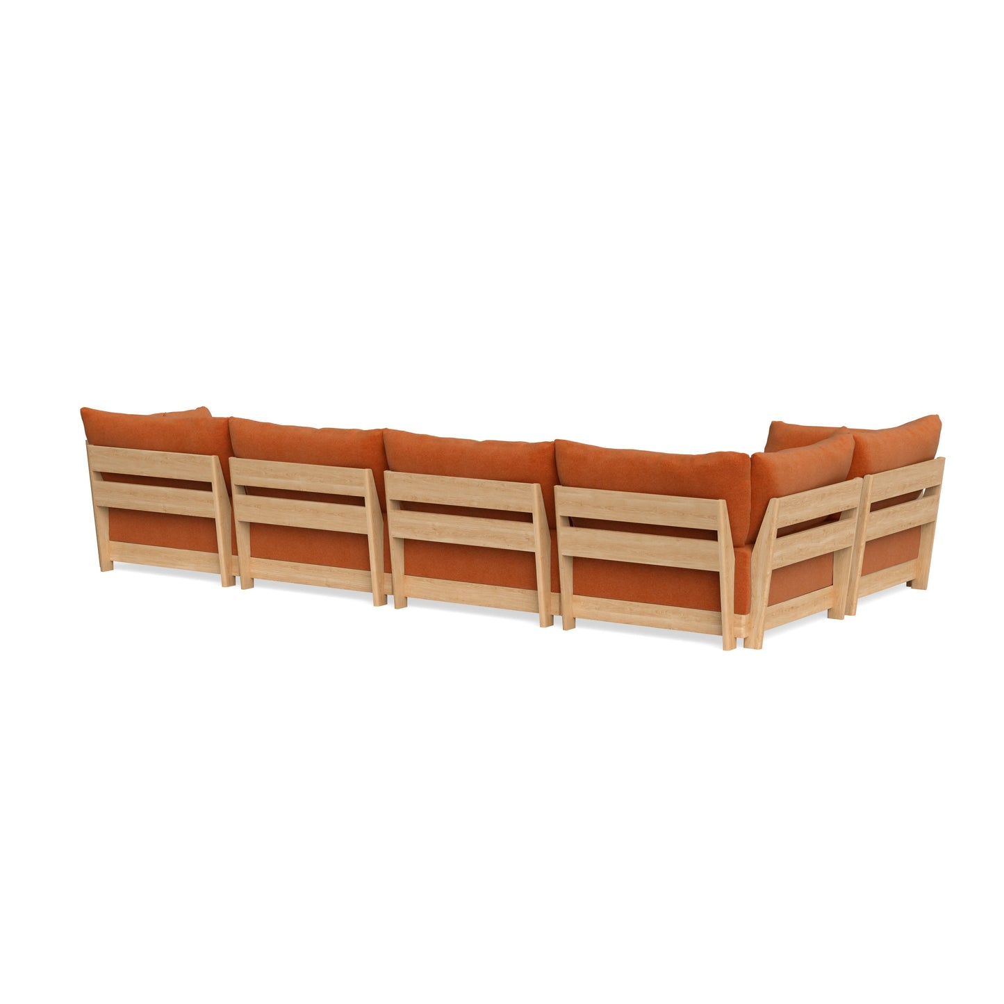 Slipcover Only - Modular Bondi 5-Seater L-Sectional in Terracotta