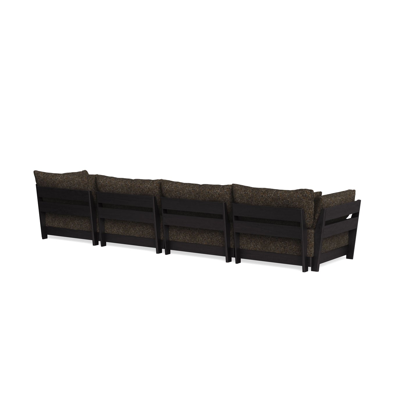 Modular Bondi Black 4-Seater Sofa in Phantom | Memory Foam Blend