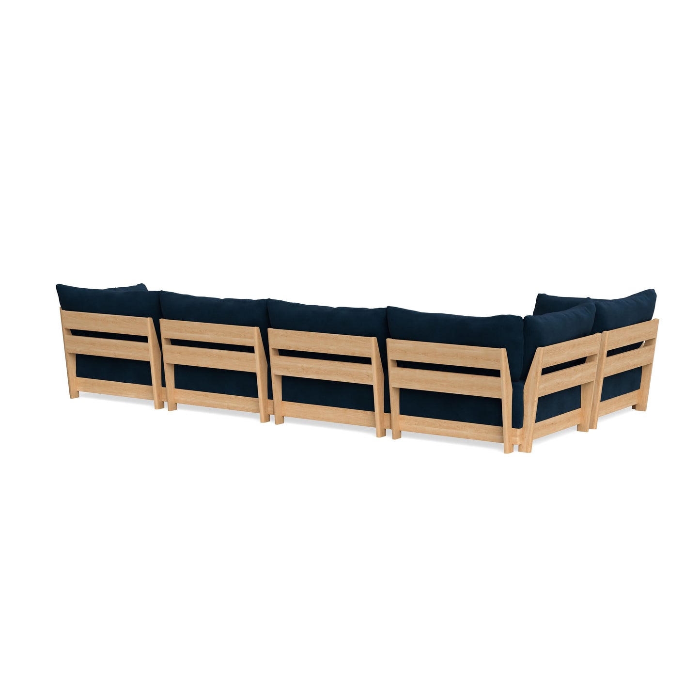 Slipcover Only - Modular Bondi 5-Seater L-Sectional in Royal Blue