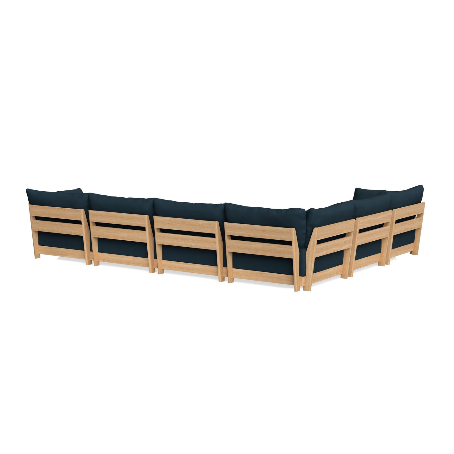 Slipcover Only - Modular Bondi 6-Seater Corner Sectional in Navy Blue