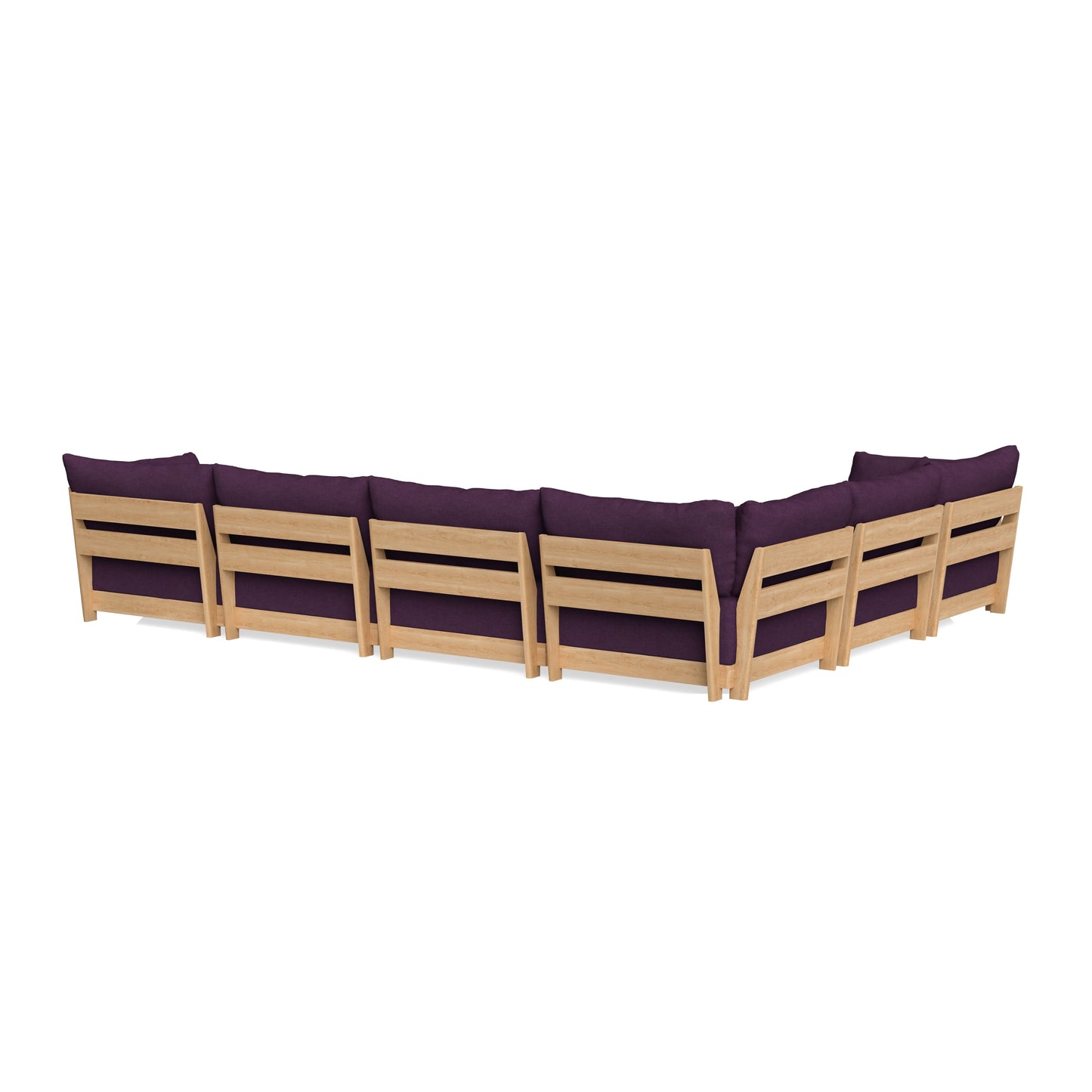 Slipcover Only - Modular Bondi 6-Seater Corner Sectional in Aubergine