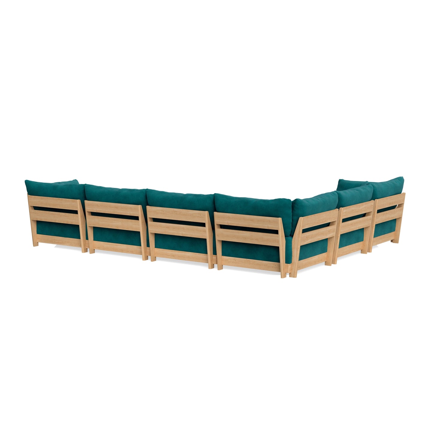 Slipcover Only - Modular Bondi 6-Seater Corner Sectional in Peacock