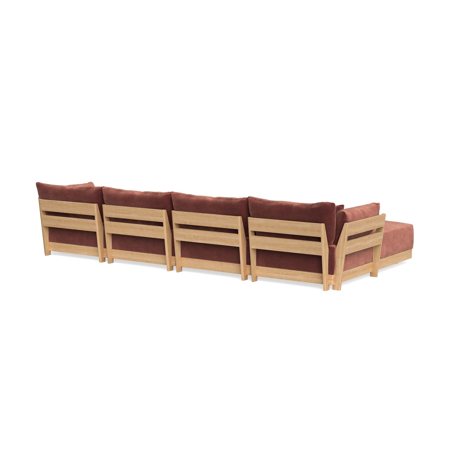 Slipcover Only - Modular Bondi 4-Seater Sectional in Spice
