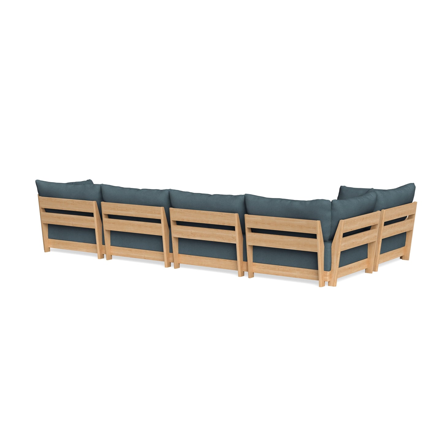 Slipcover Only - Modular Bondi 5-Seater L-Sectional in Slate Blue
