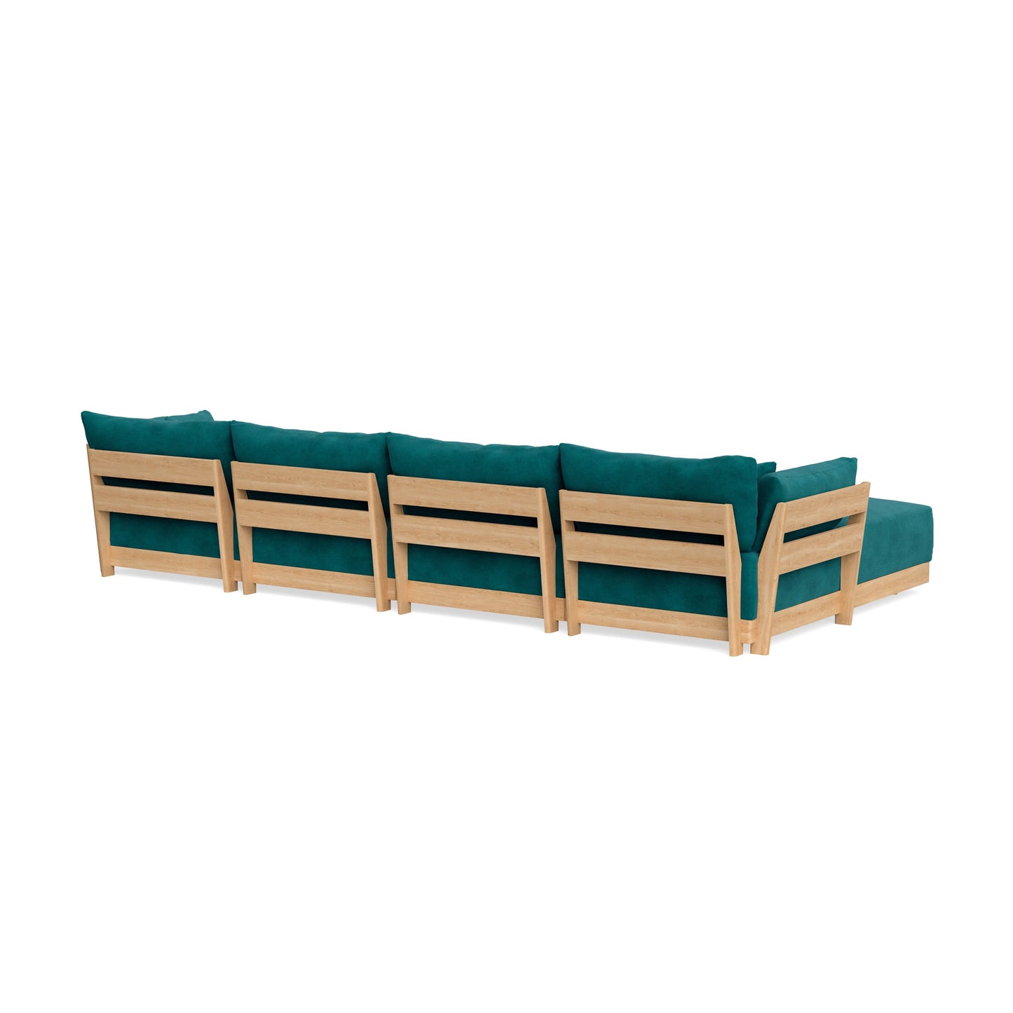 Slipcover Only - Modular Bondi 4-Seater U-Sectional in Peacock