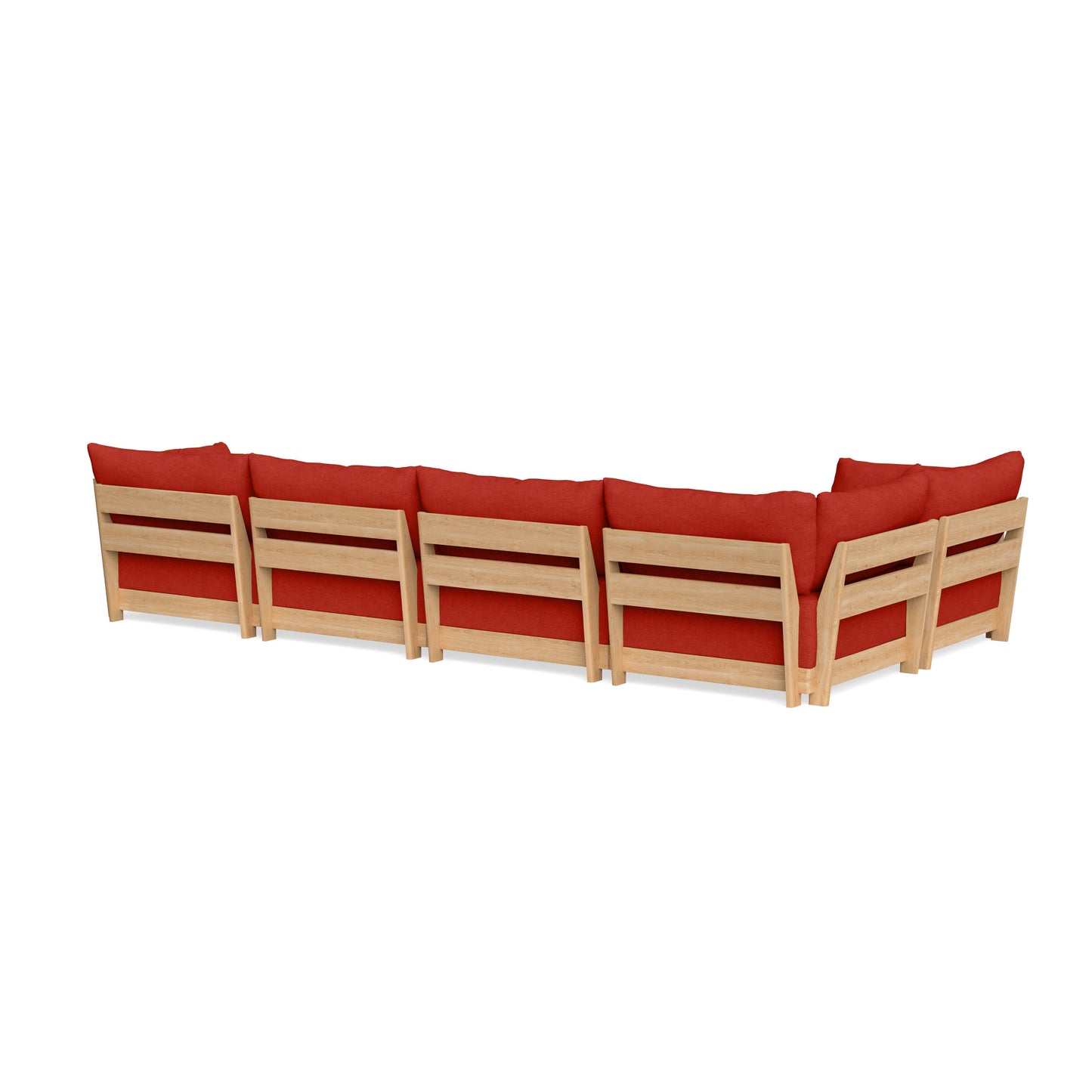 Slipcover Only - Modular Bondi 5-Seater L-Sectional in Cayenne