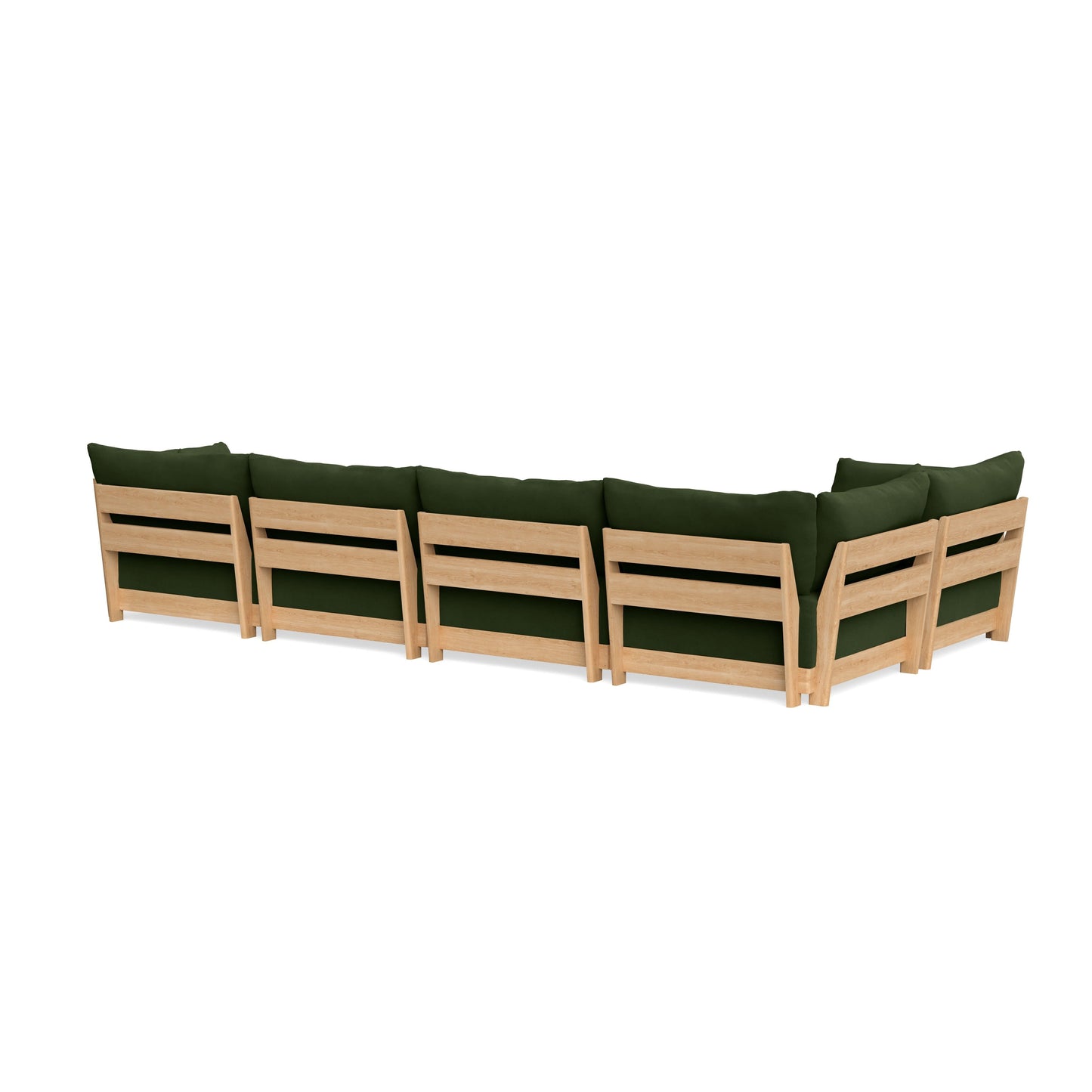 Slipcover Only - Modular Bondi 5-Seater L-Sectional in Tuscan Green